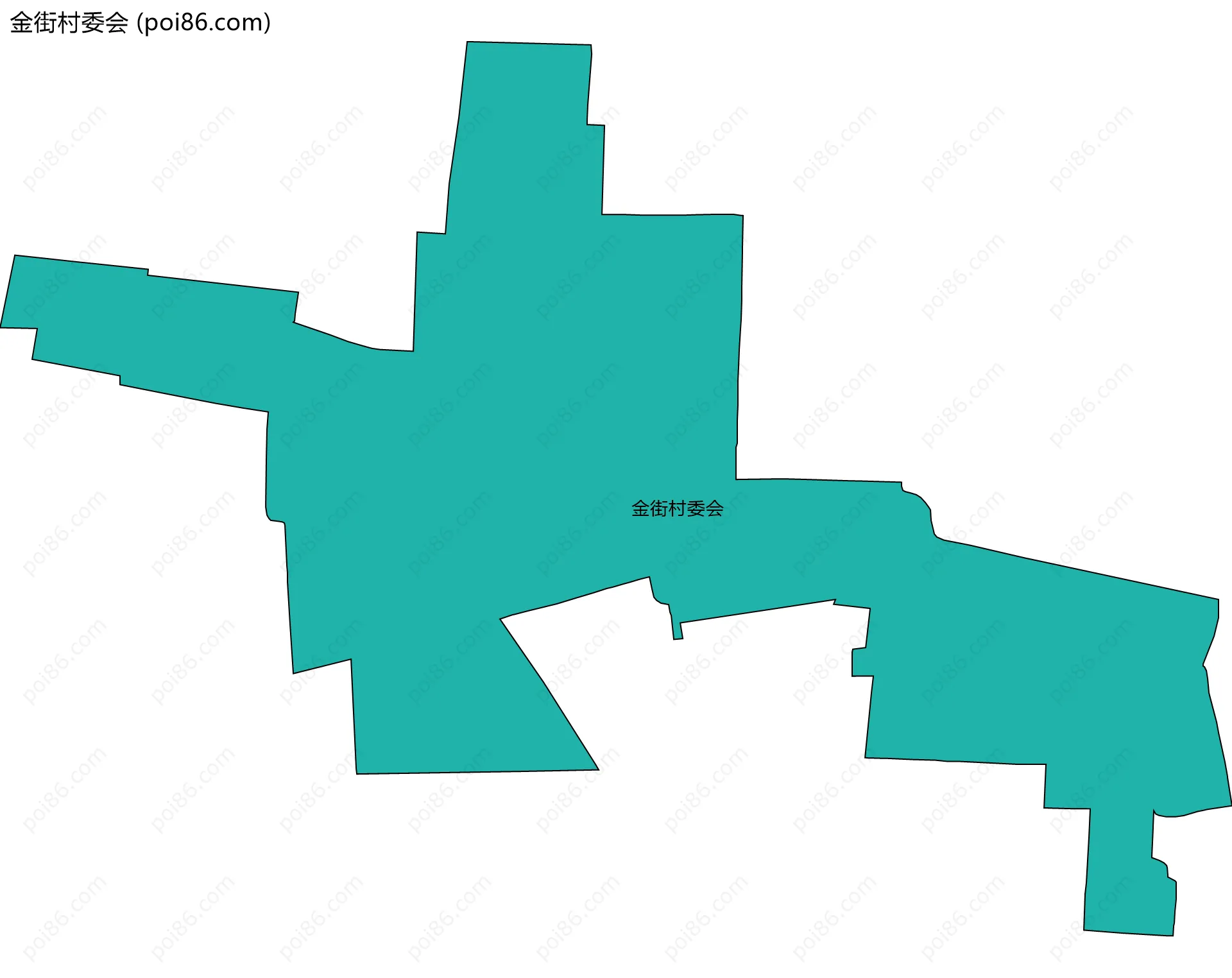 金街村委会边界地图