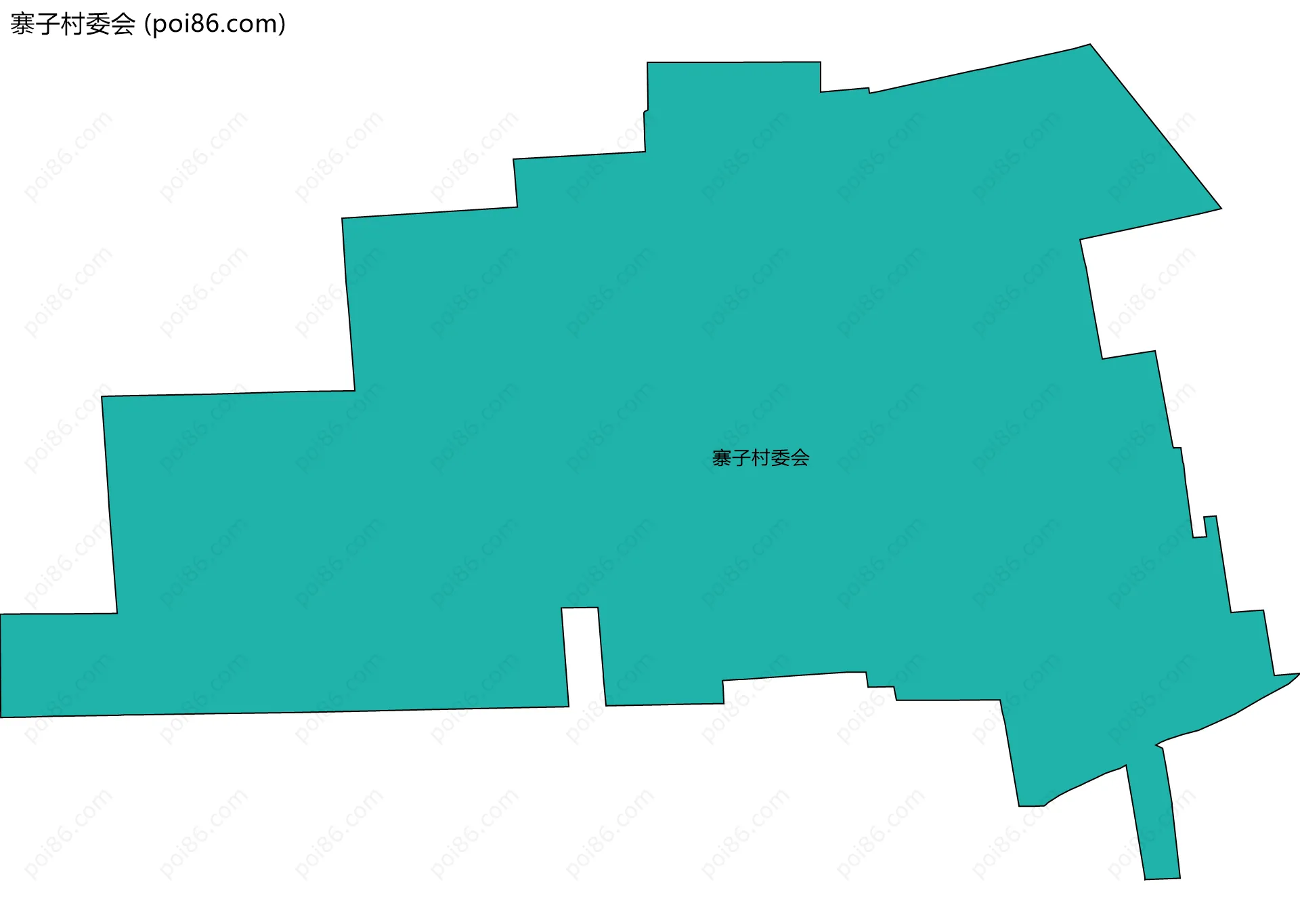 寨子村委会边界地图