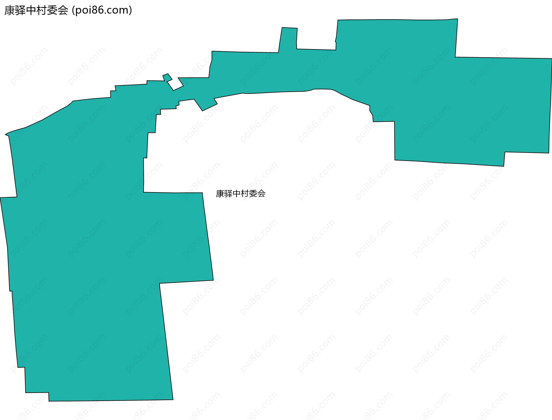 康驿中村委会边界地图