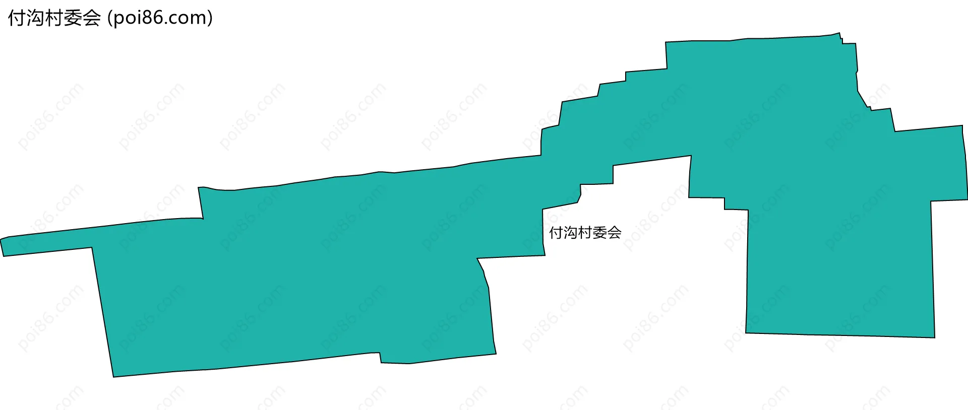 付沟村委会边界地图