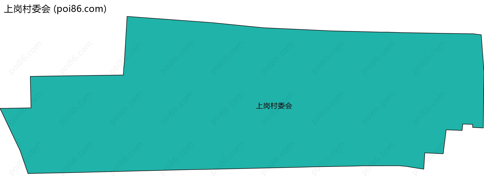 上岗村委会边界地图