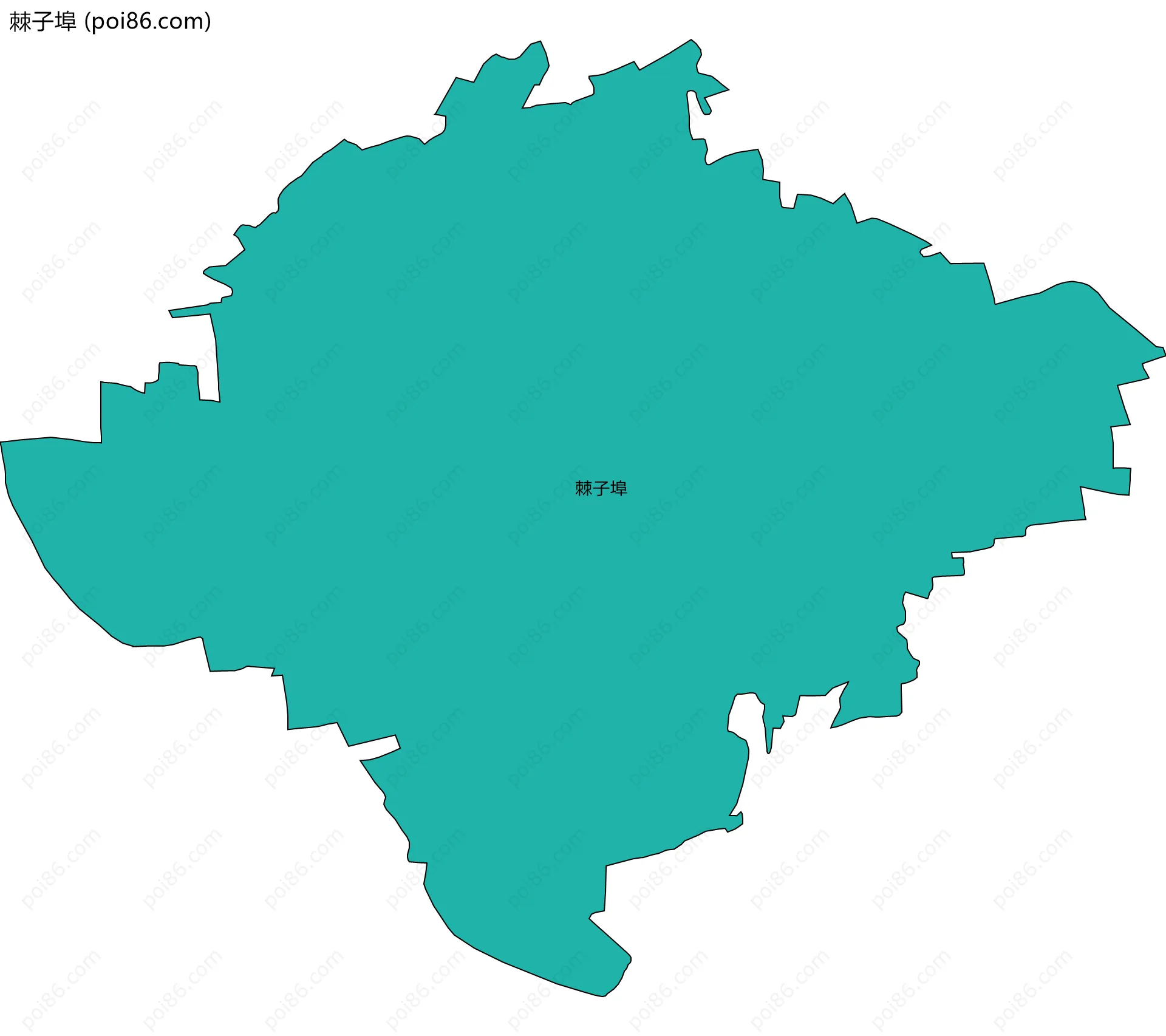 棘子埠边界地图