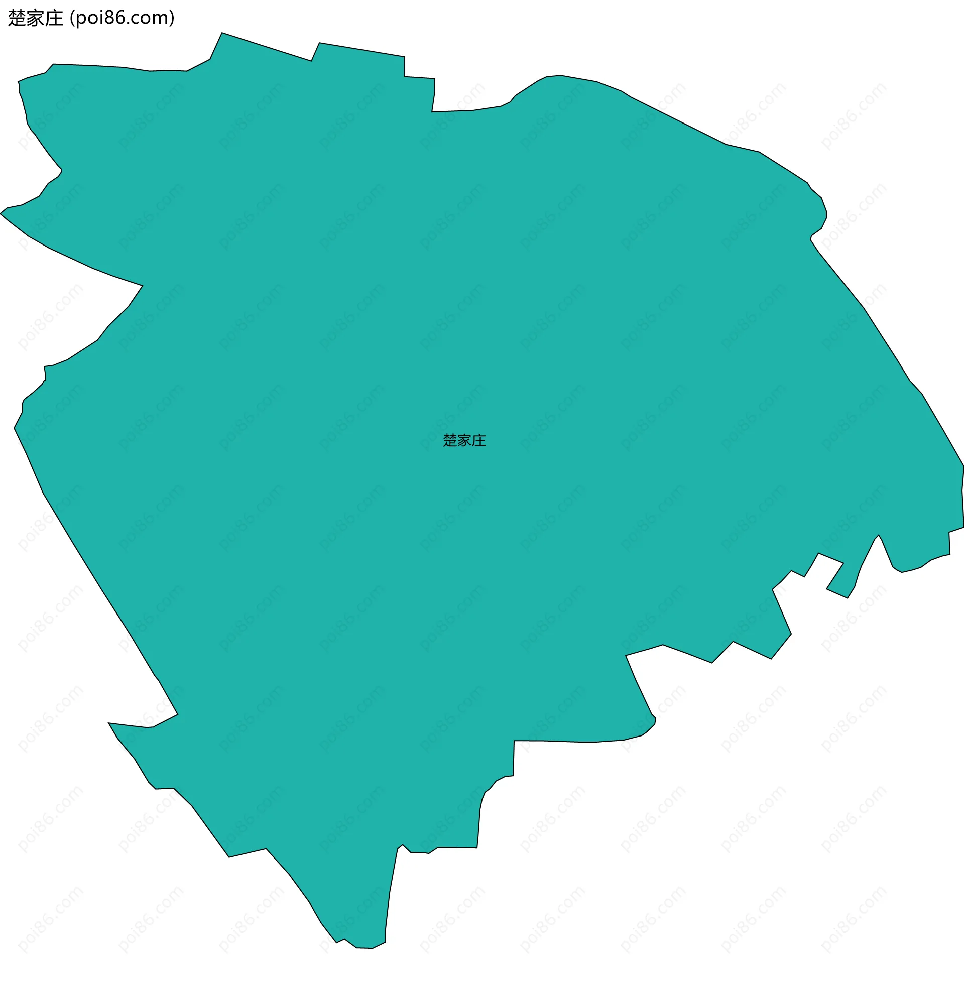 楚家庄边界地图