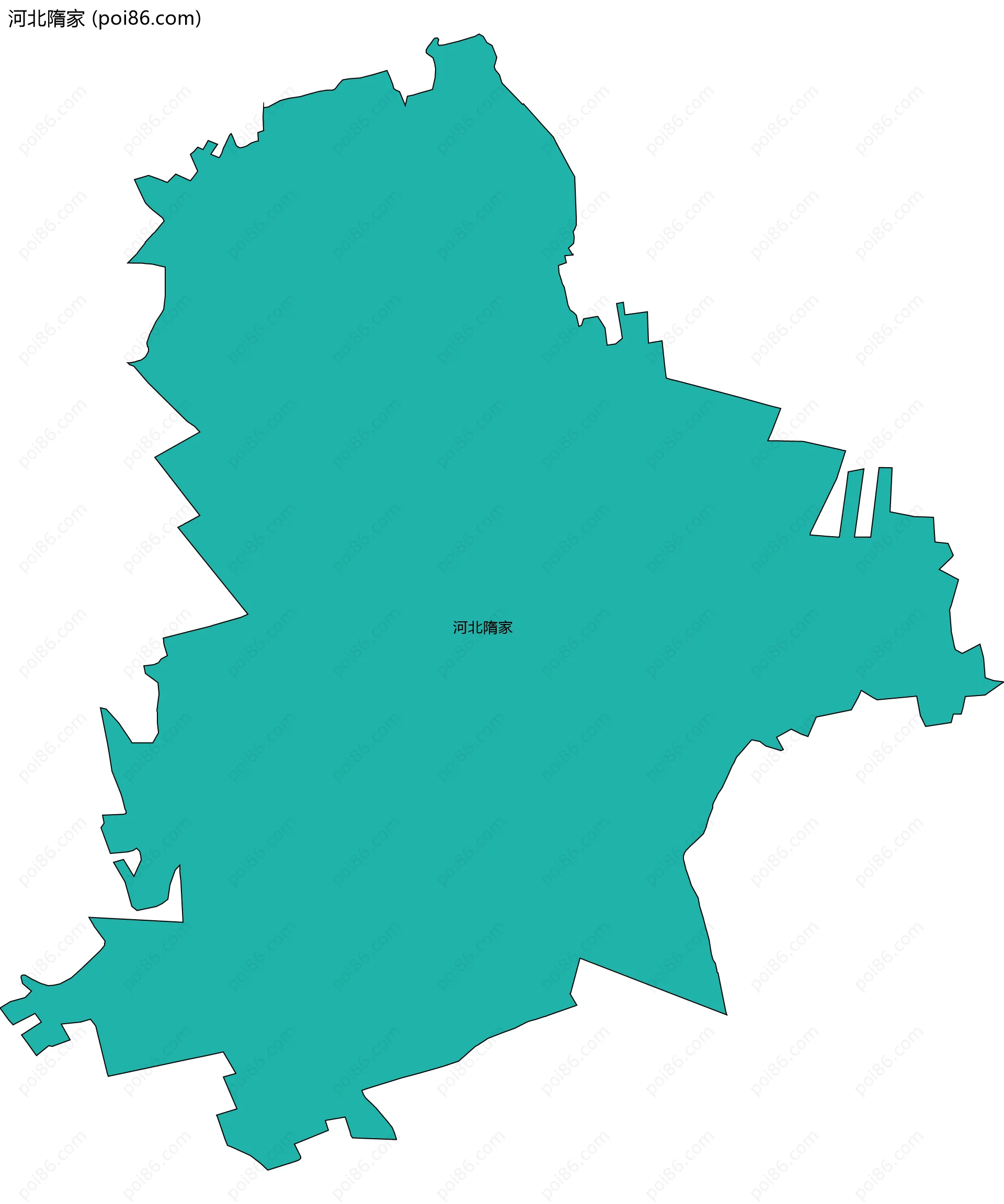河北隋家边界地图