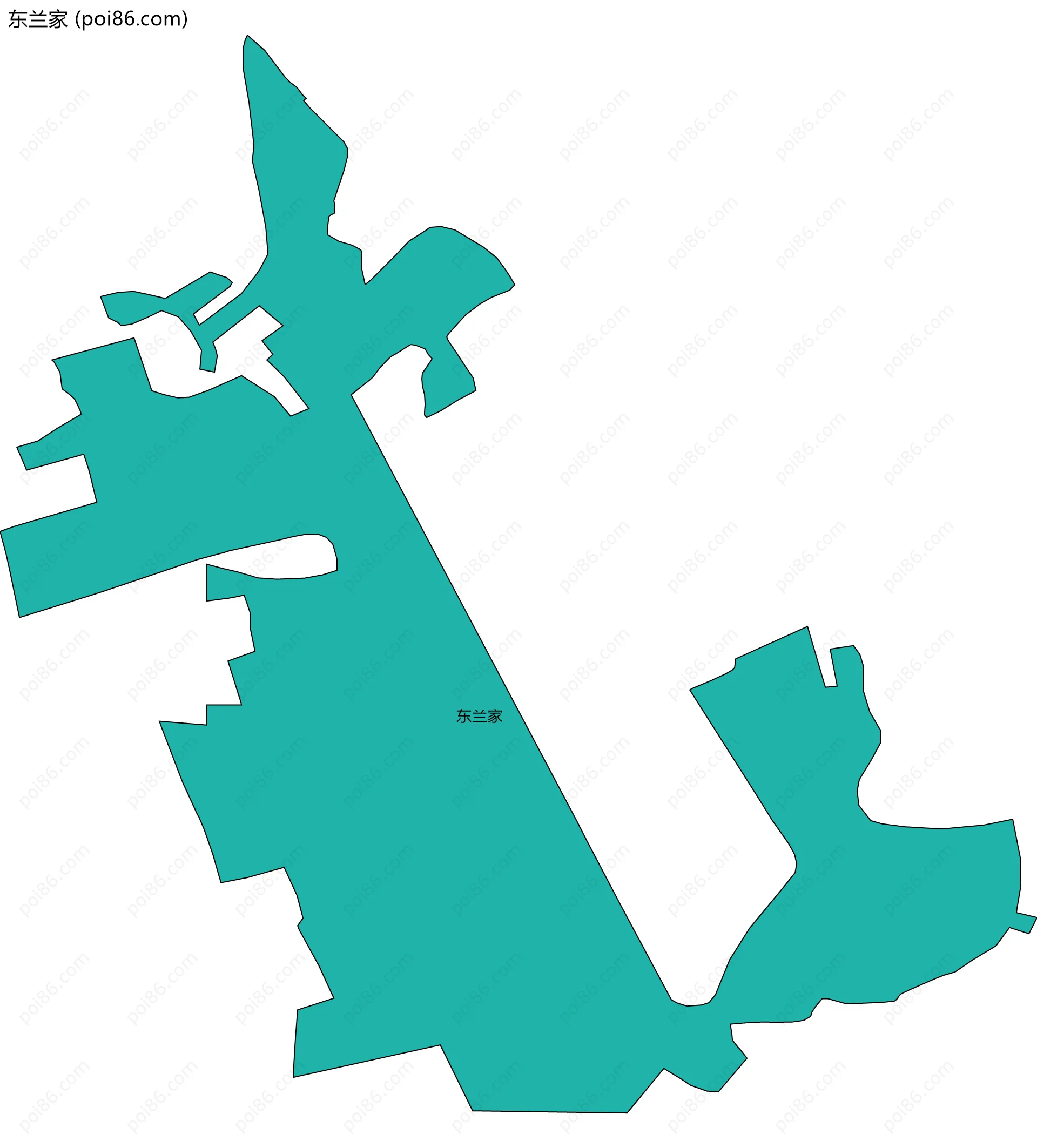 东兰家边界地图