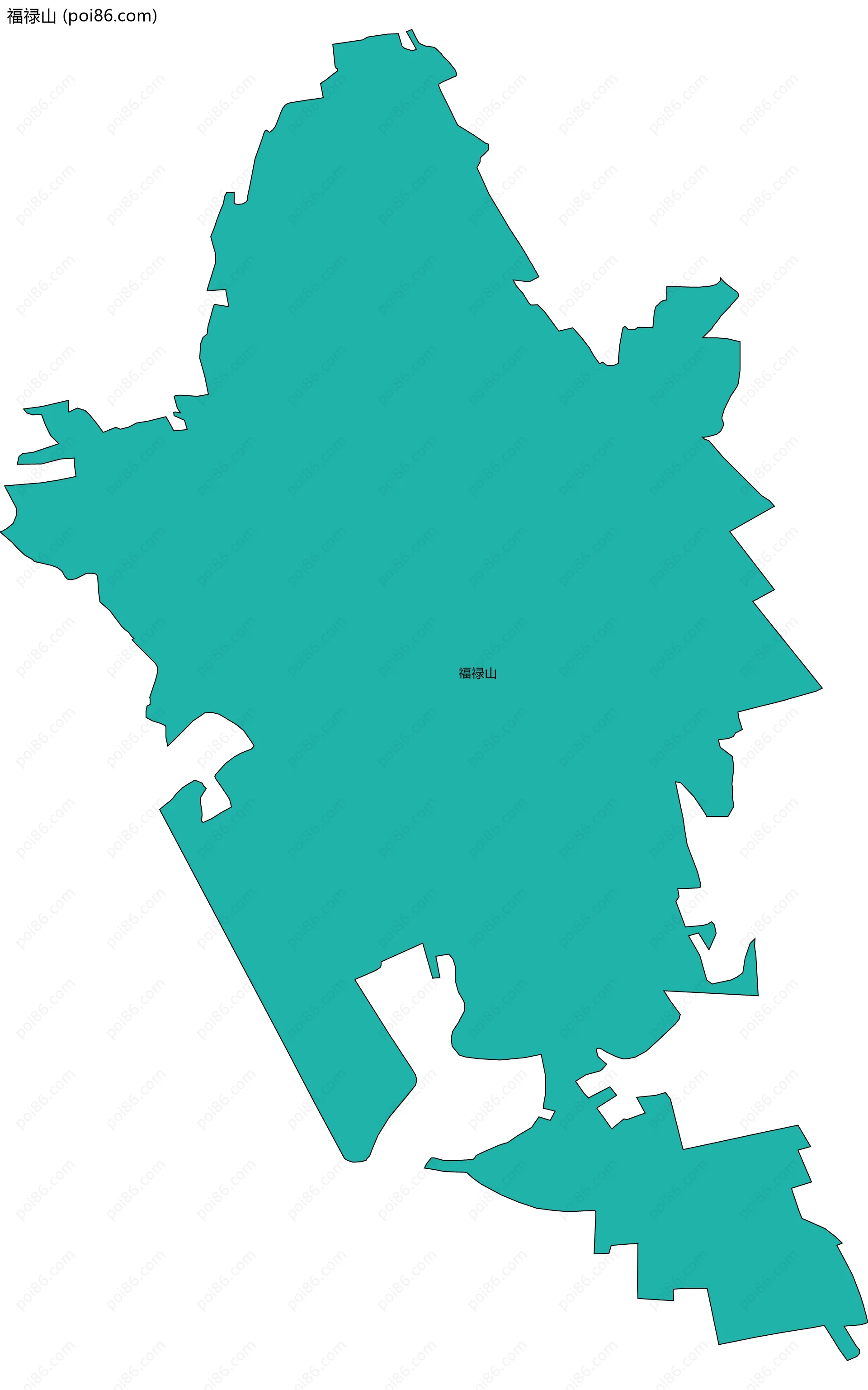 福禄山边界地图