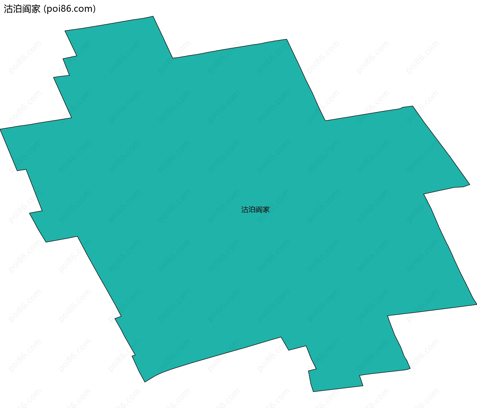 沽泊阎家边界地图