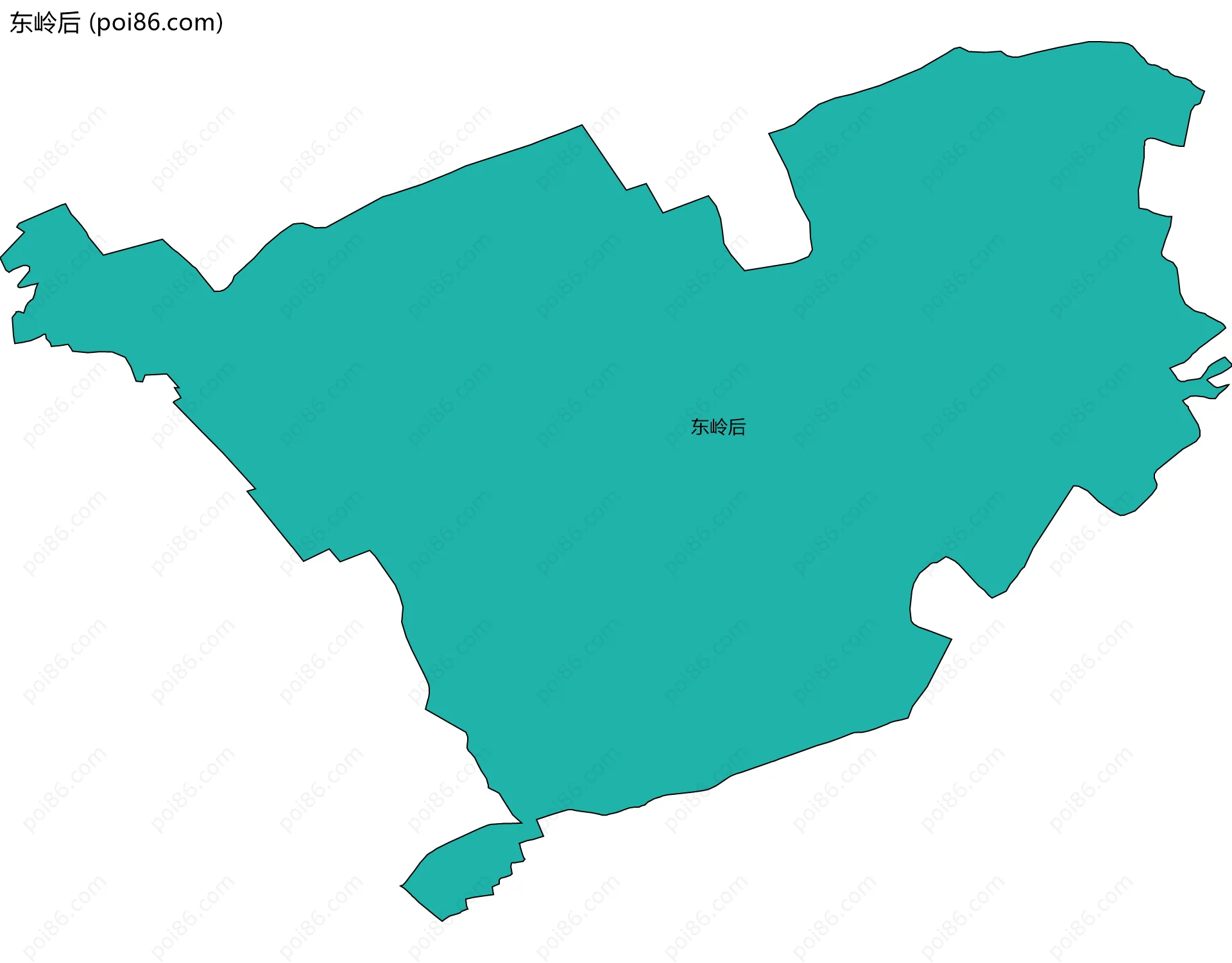 东岭后边界地图
