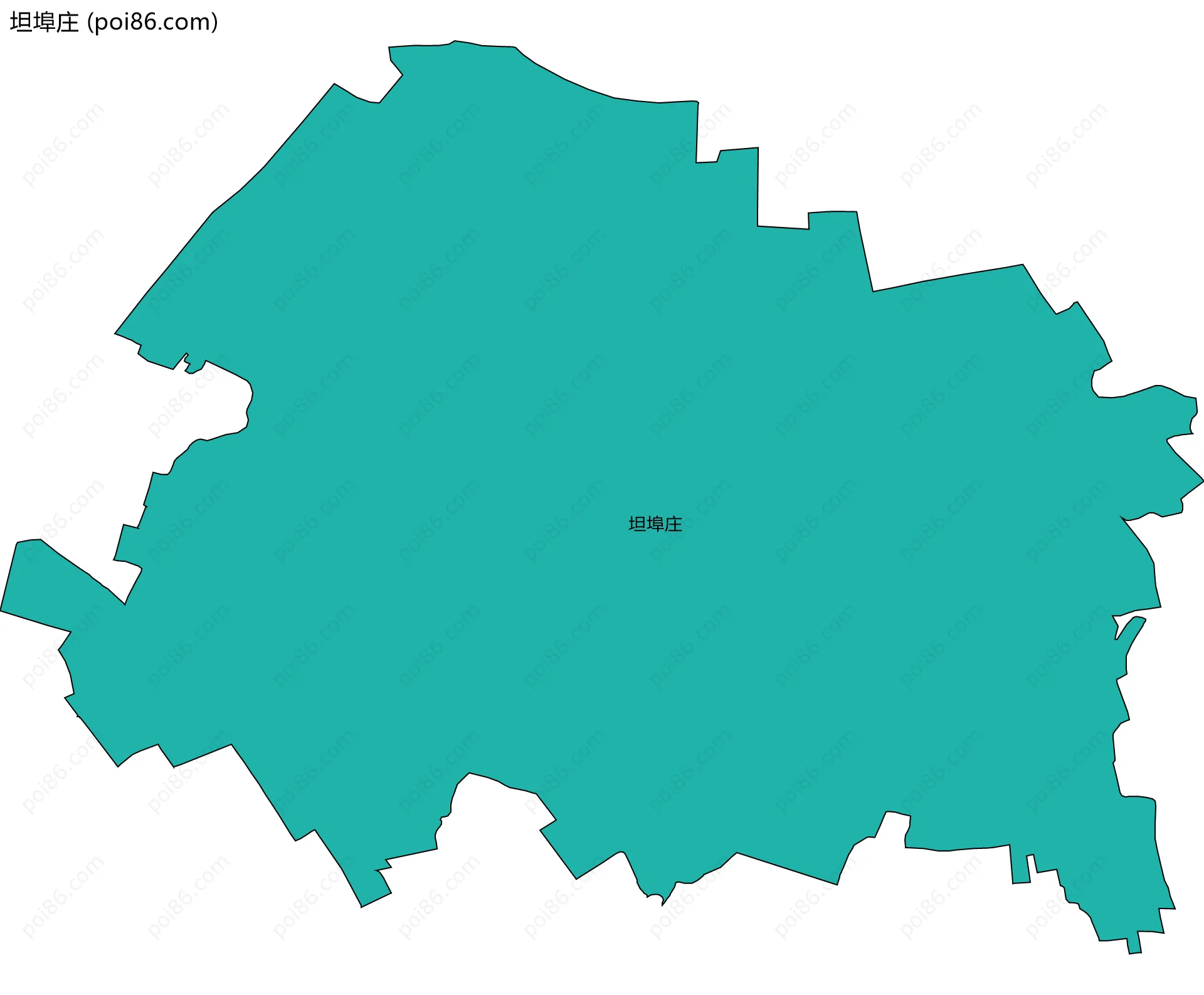 坦埠庄边界地图