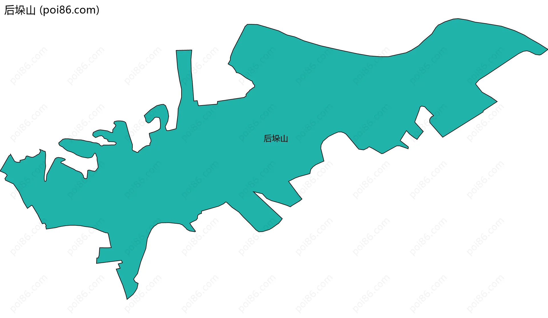 后垛山边界地图