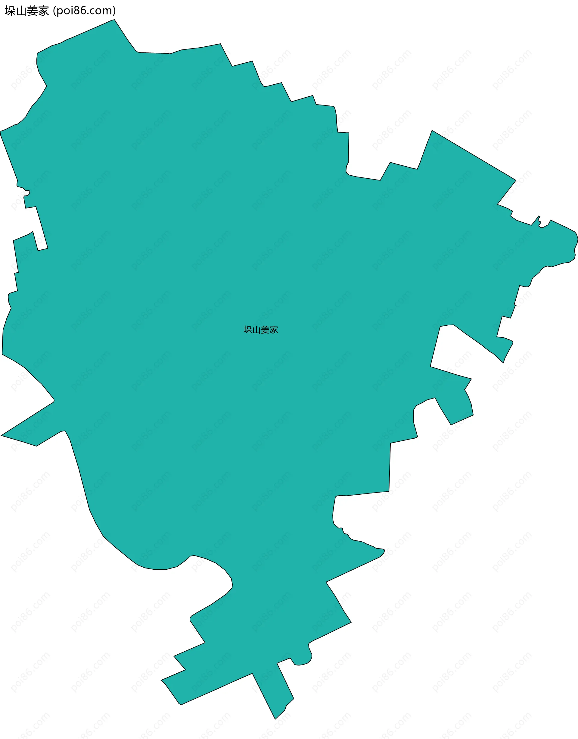 垛山姜家边界地图