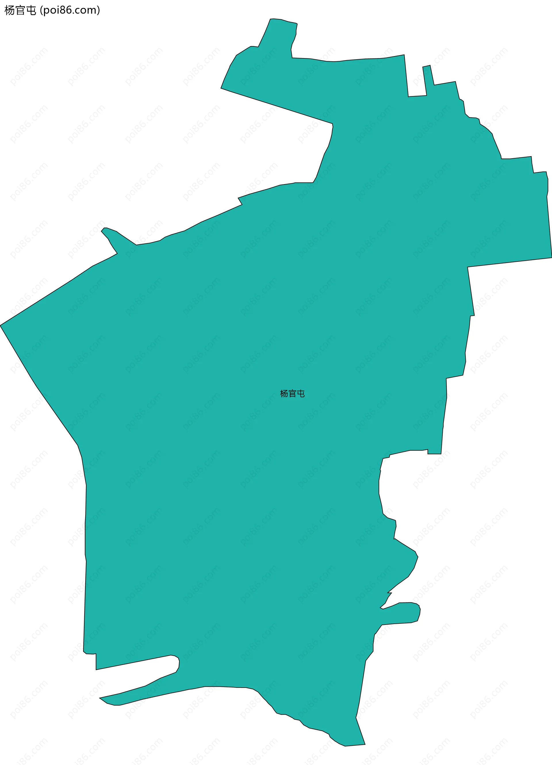 杨官屯边界地图