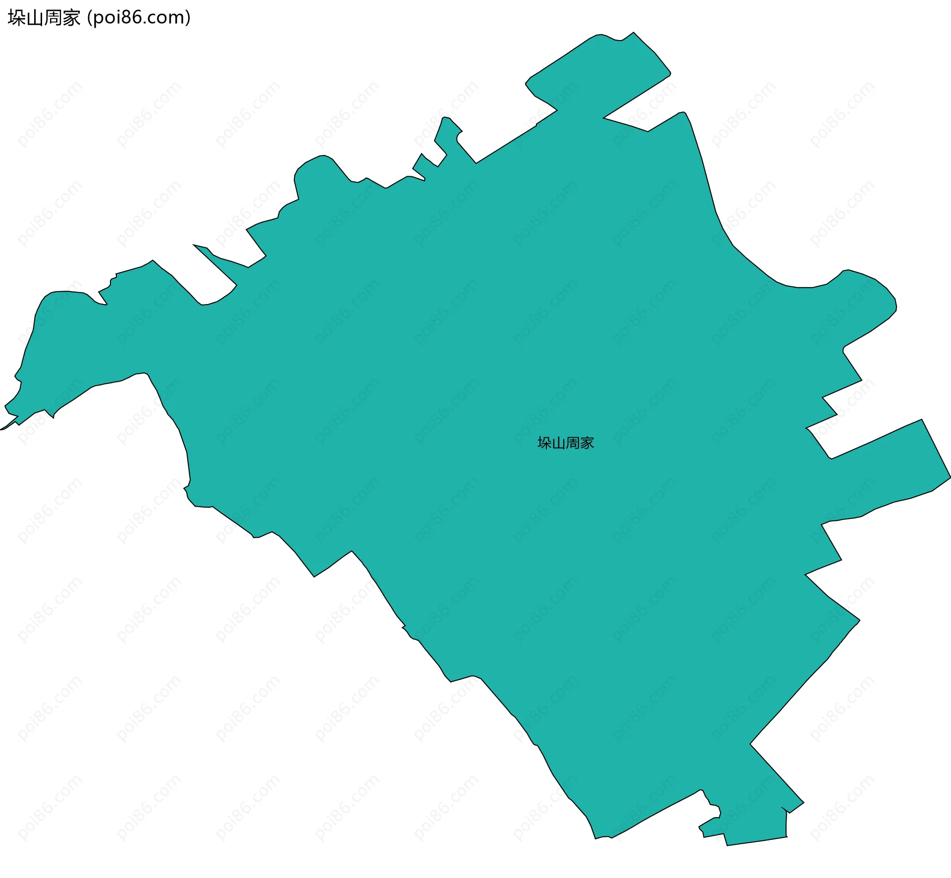 垛山周家边界地图