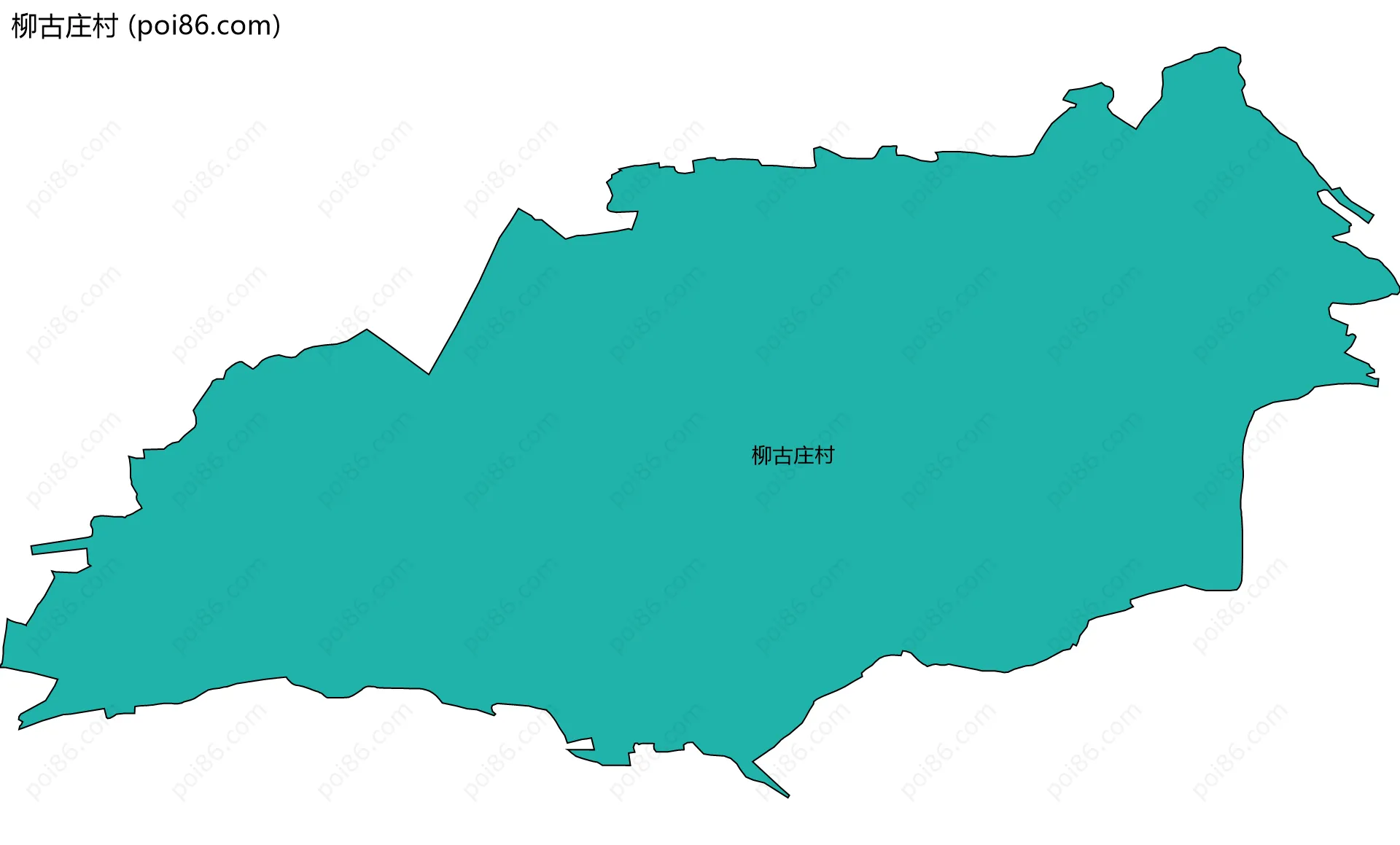 柳古庄村边界地图