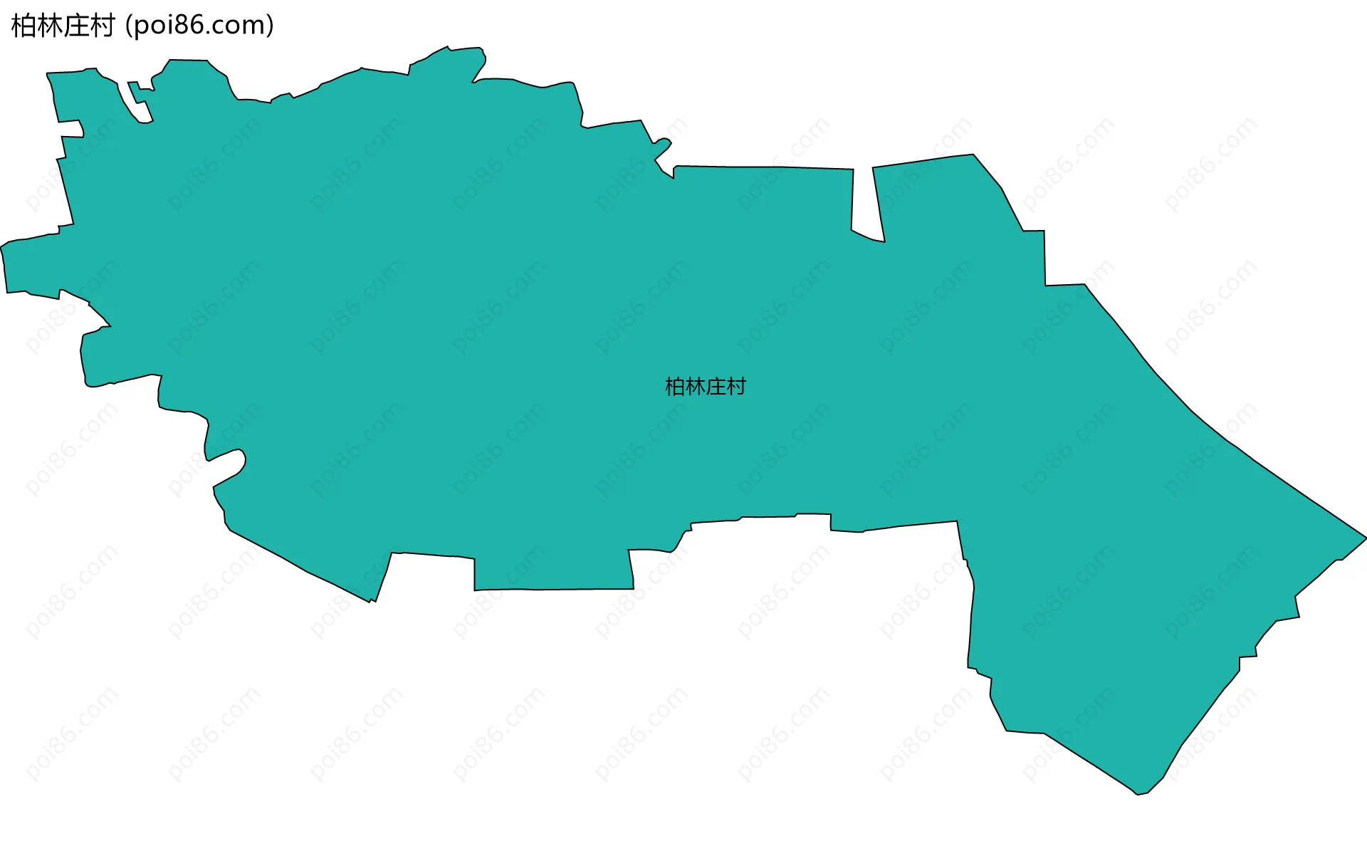 柏林庄村边界地图