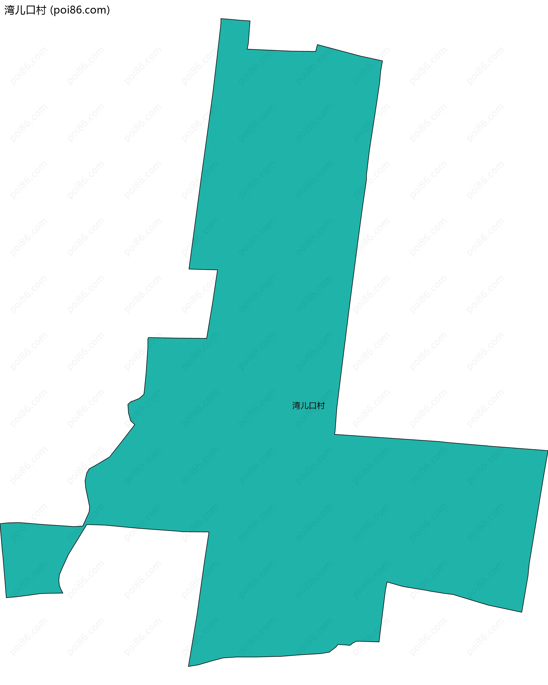 湾儿口村边界地图