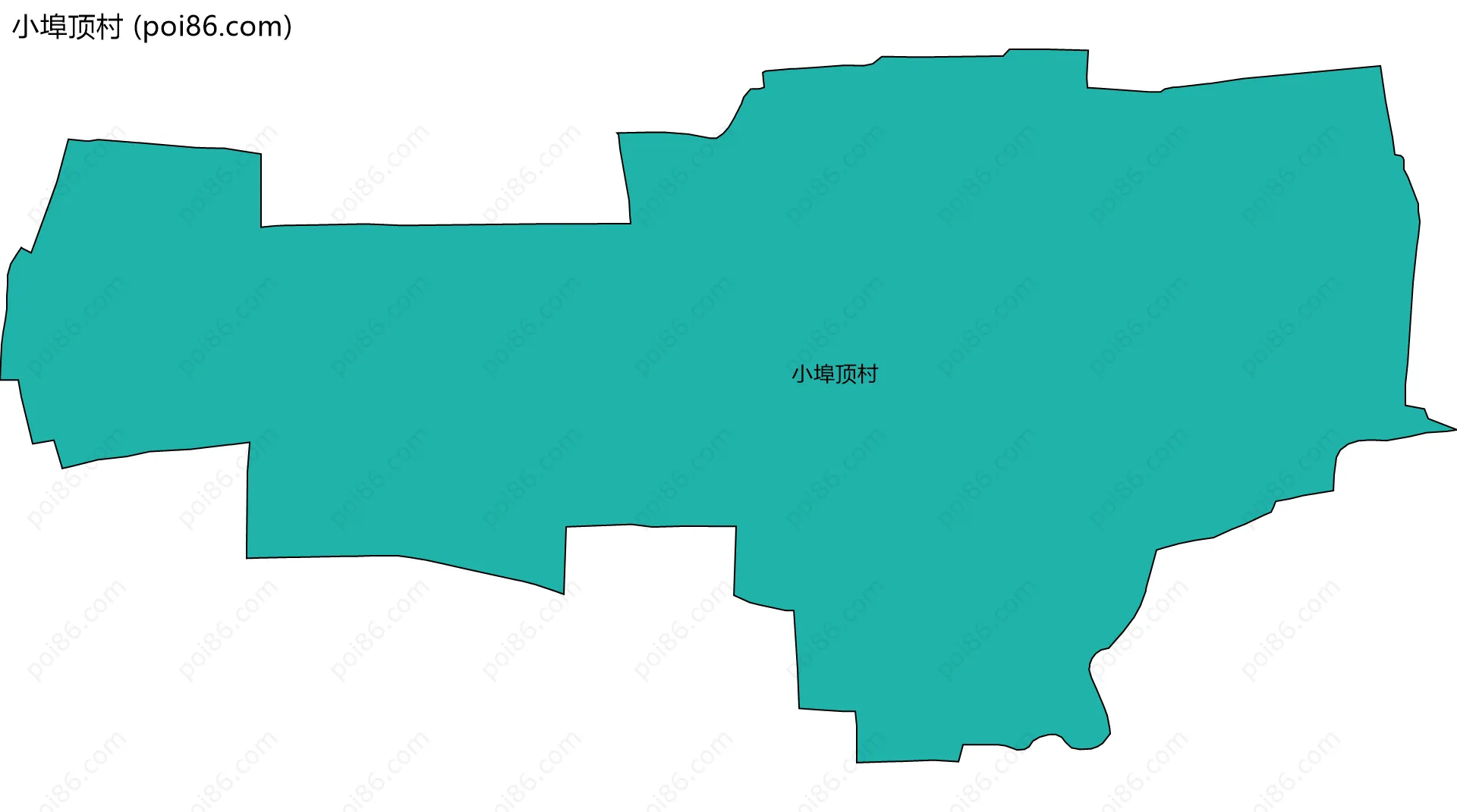 小埠顶村边界地图