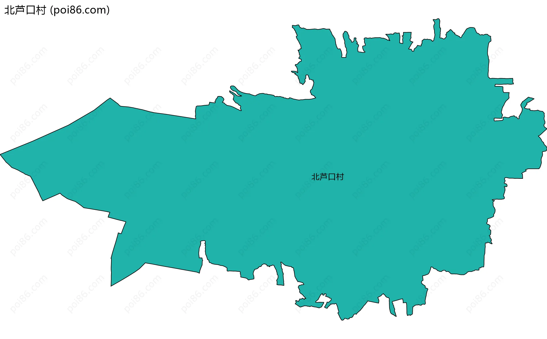 北芦口村边界地图