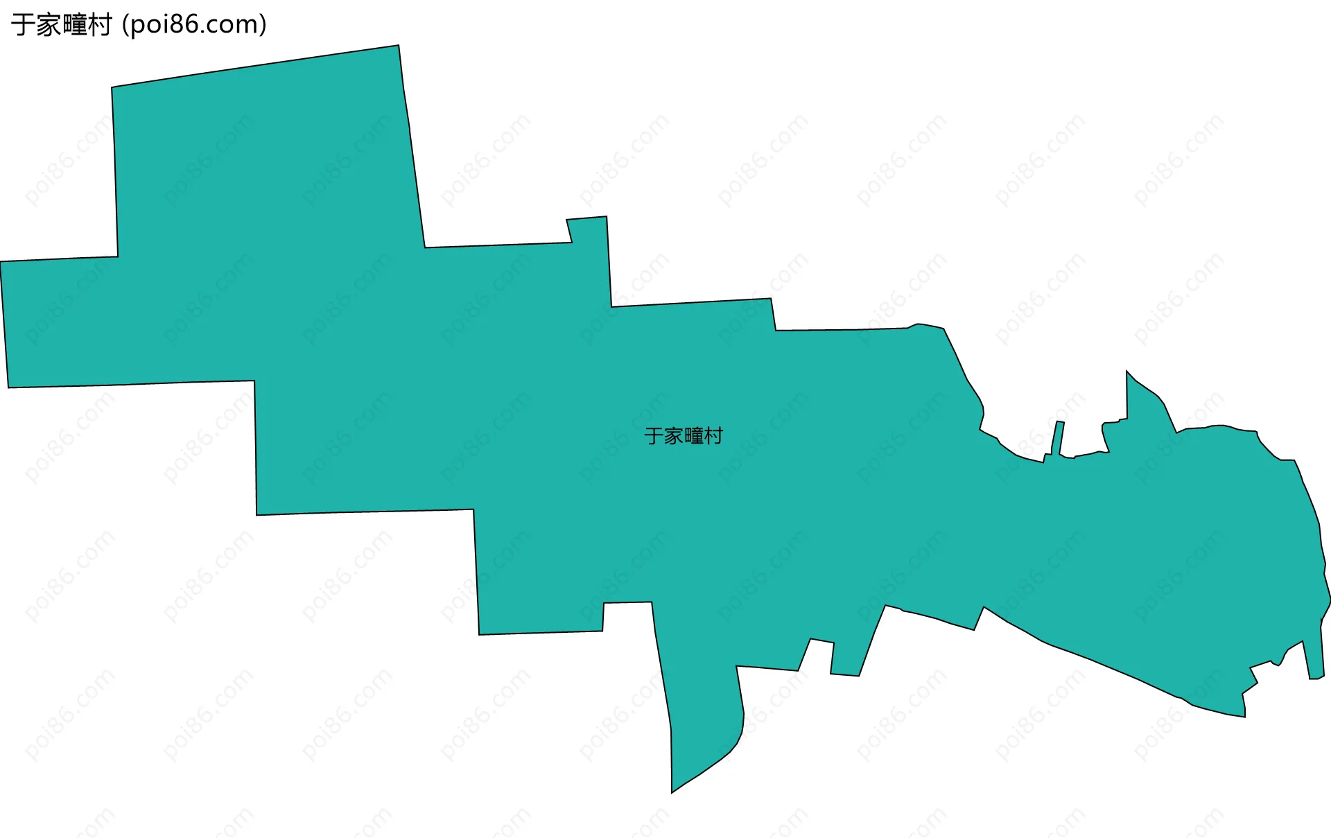 于家疃村边界地图
