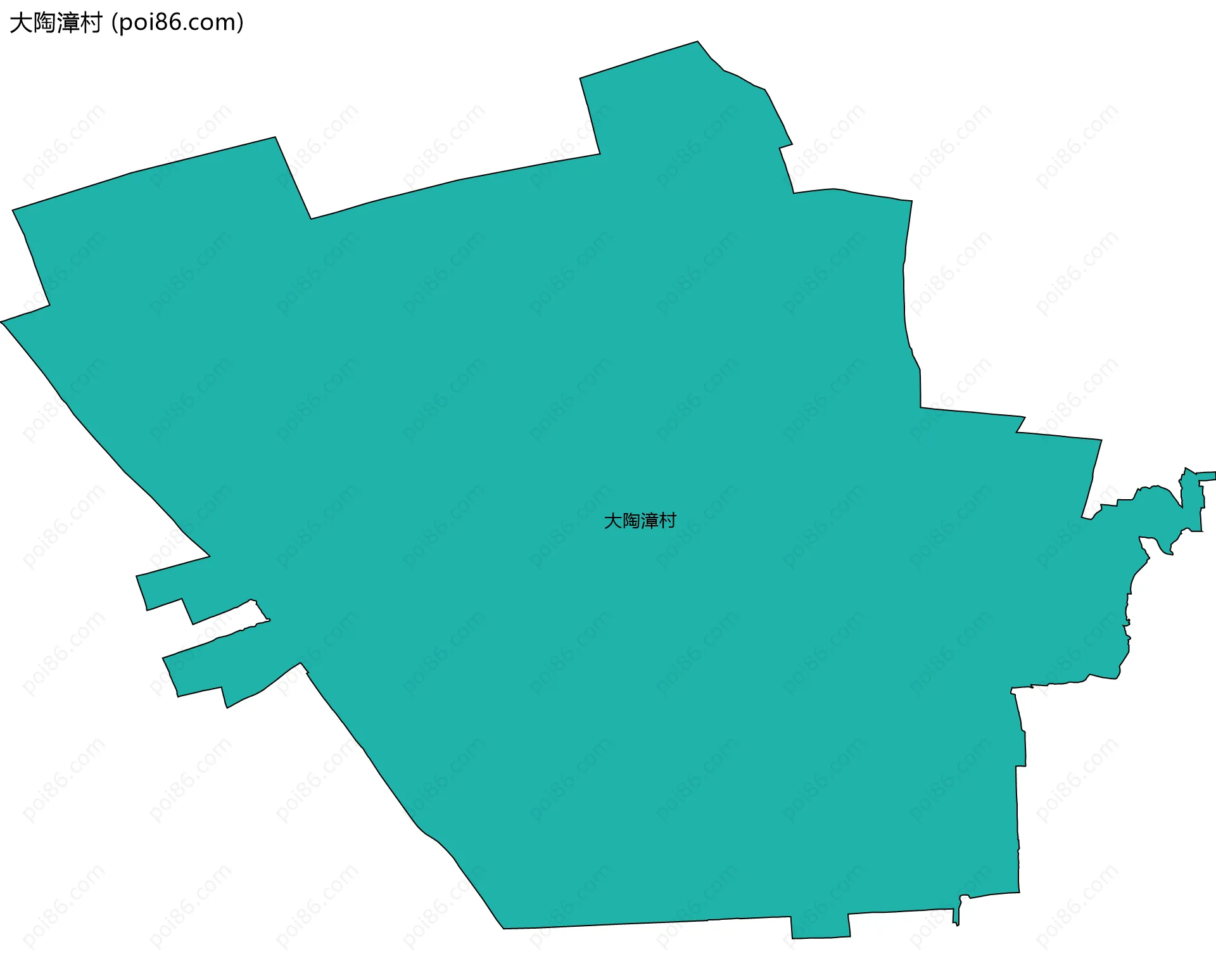 大陶漳村边界地图