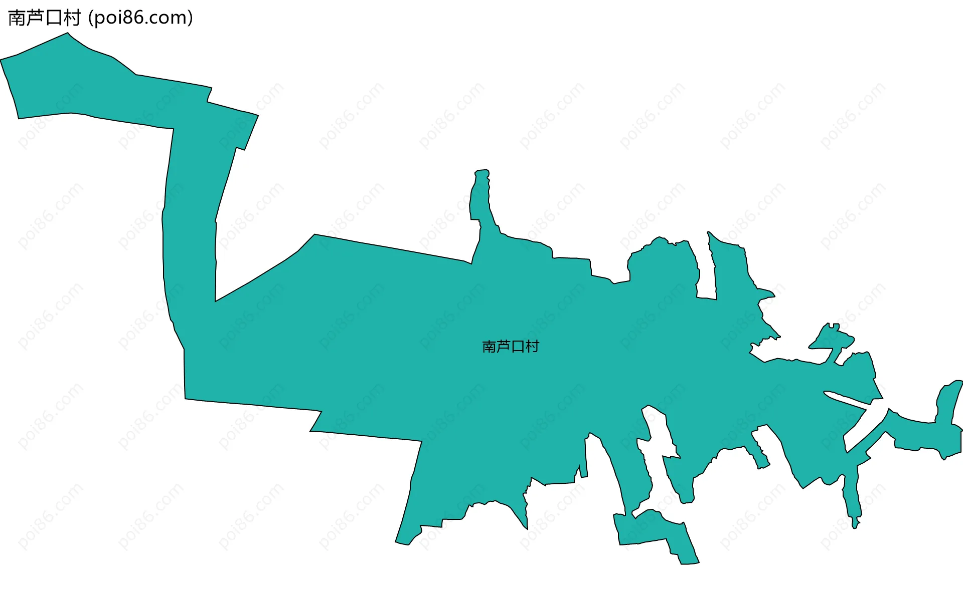 南芦口村边界地图