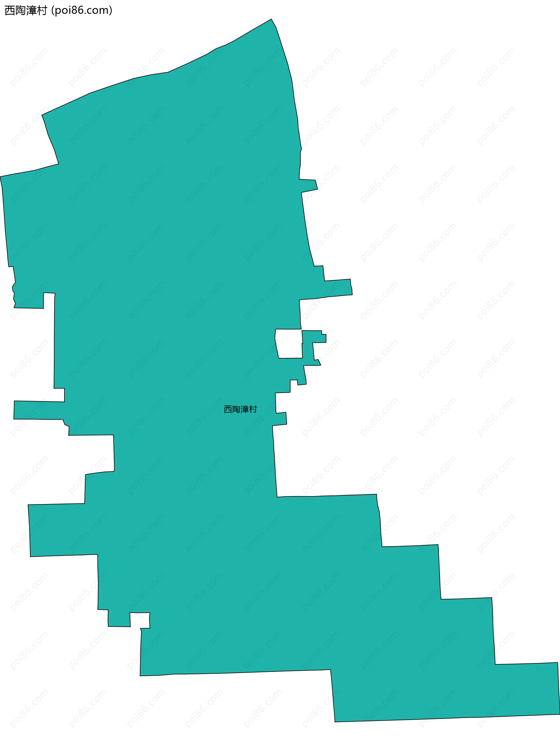 西陶漳村边界地图