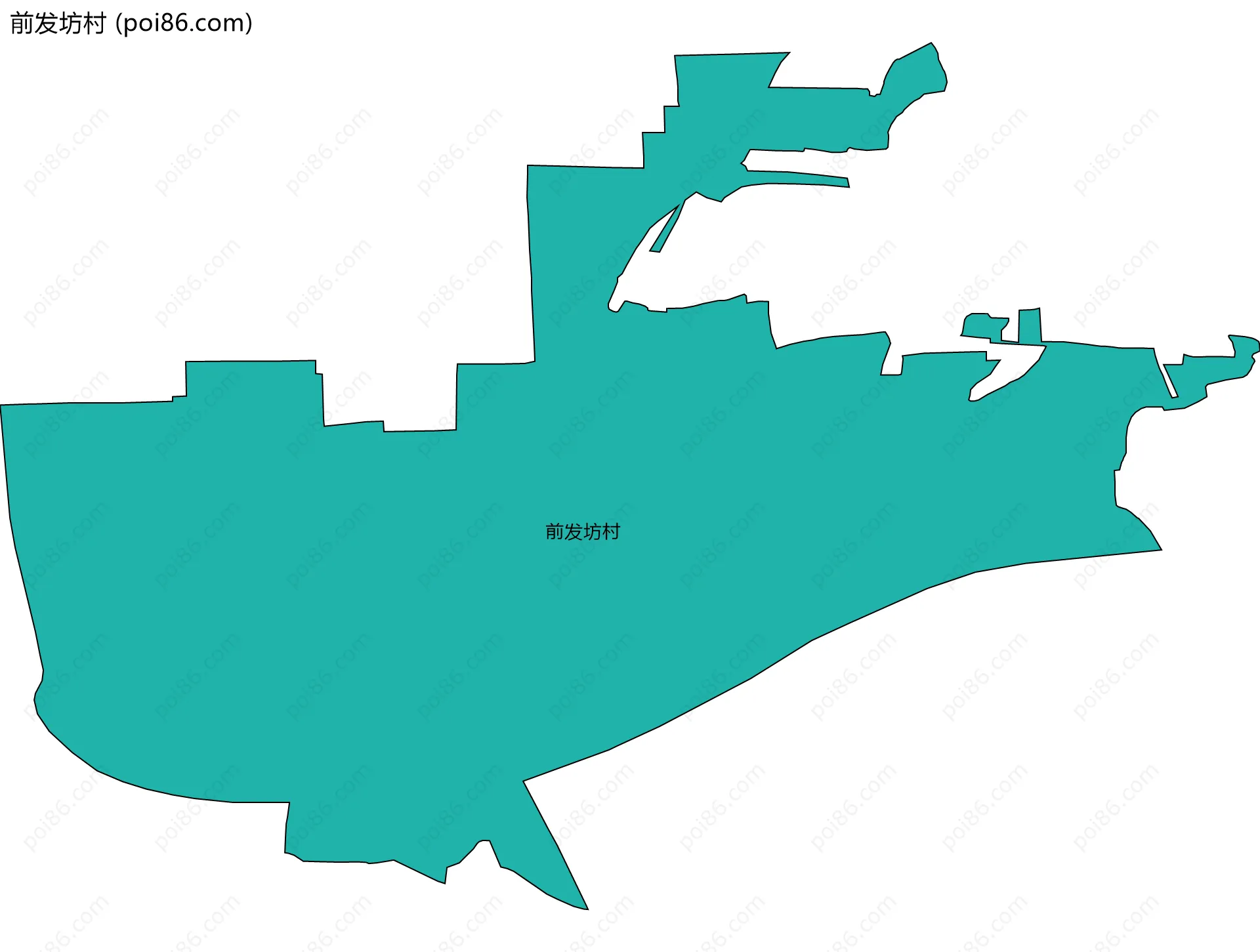 前发坊村边界地图