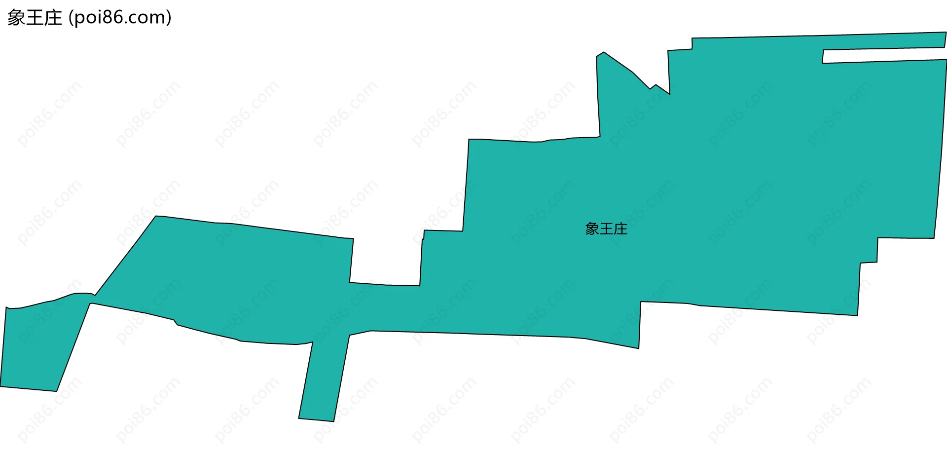 象王庄边界地图