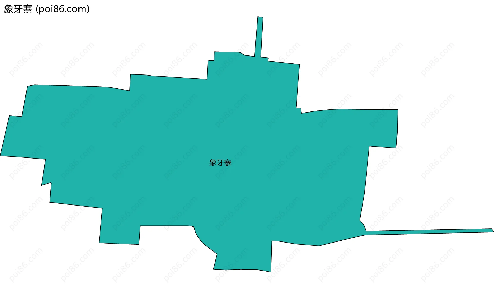 象牙寨边界地图