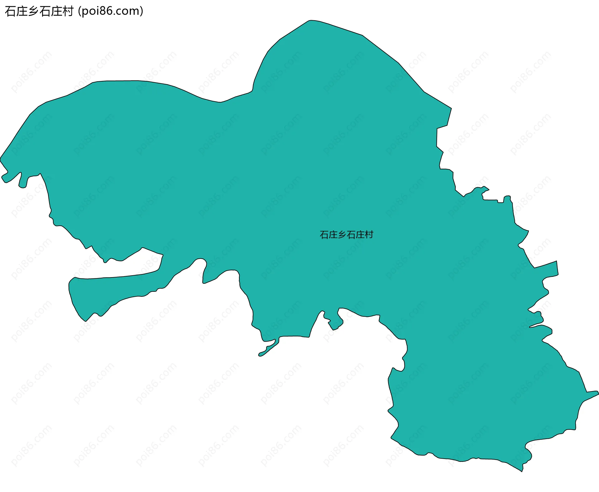 石庄乡石庄村边界地图