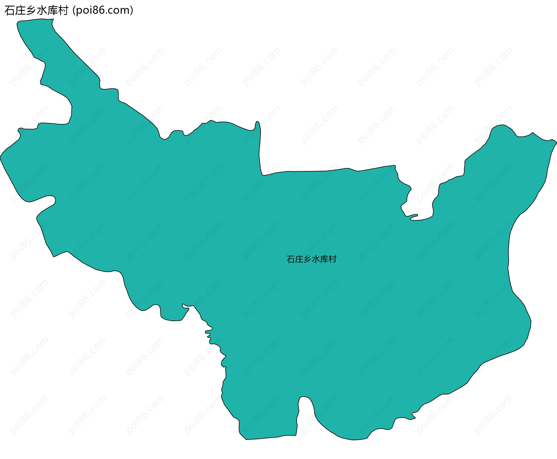 石庄乡水库村边界地图