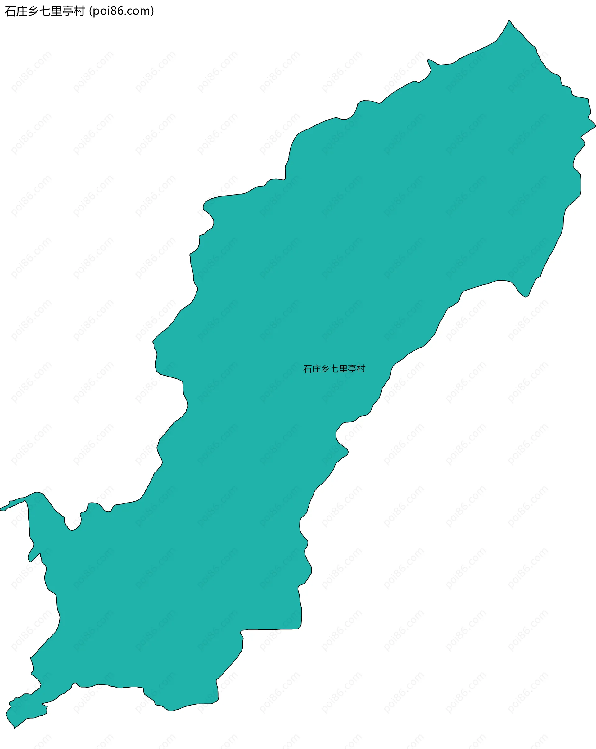 石庄乡七里亭村边界地图