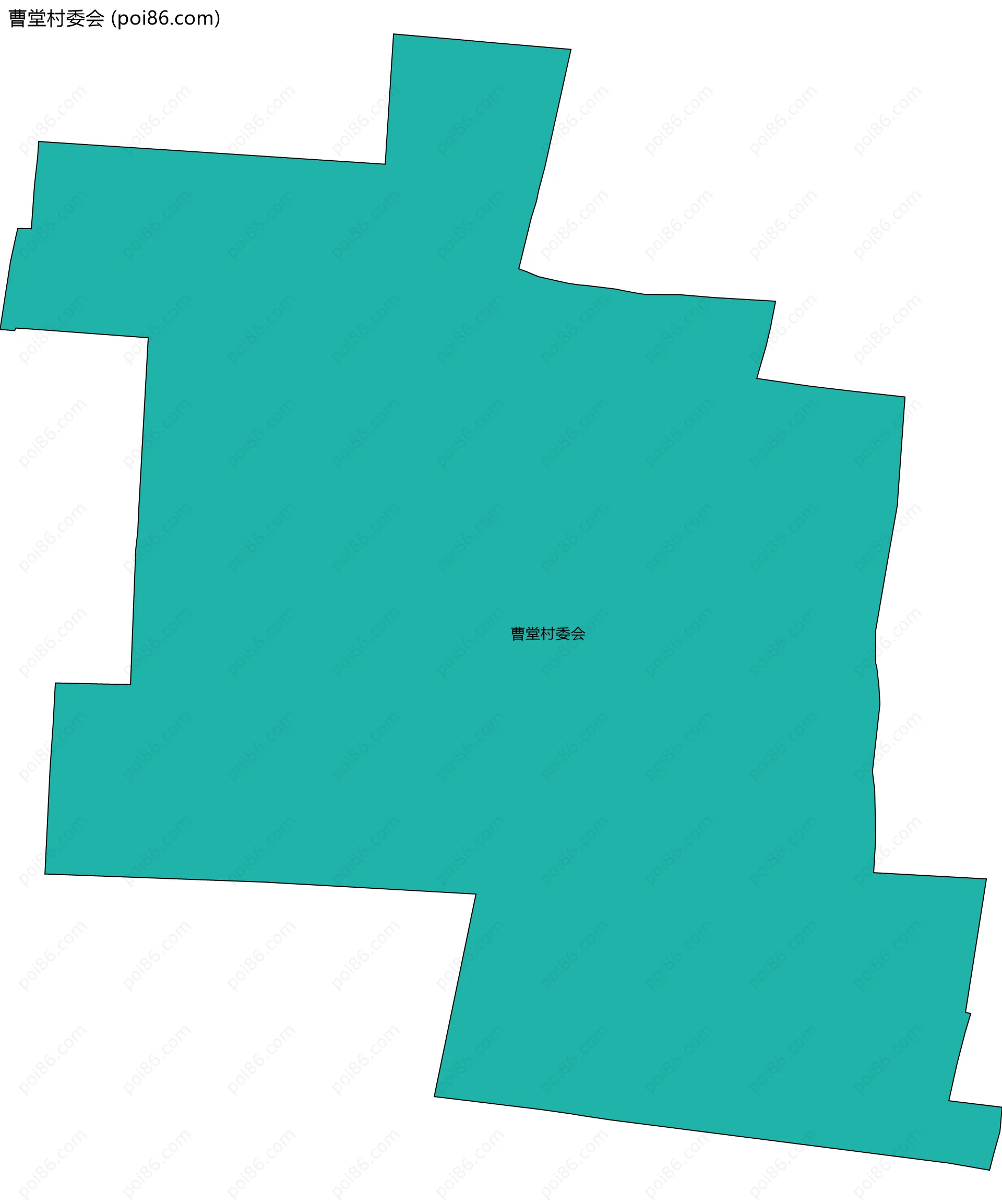 曹堂村委会边界地图