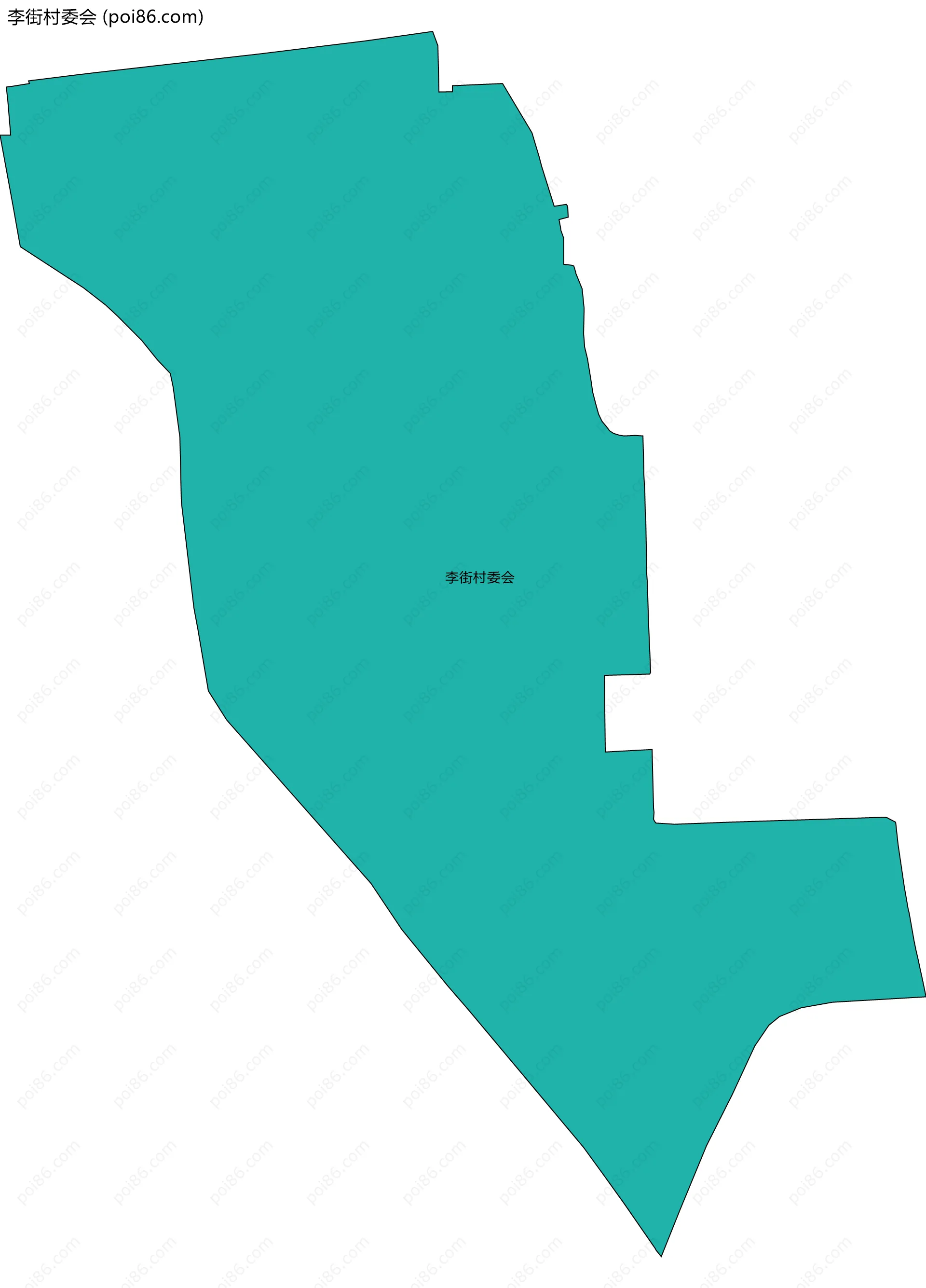 李街村委会边界地图