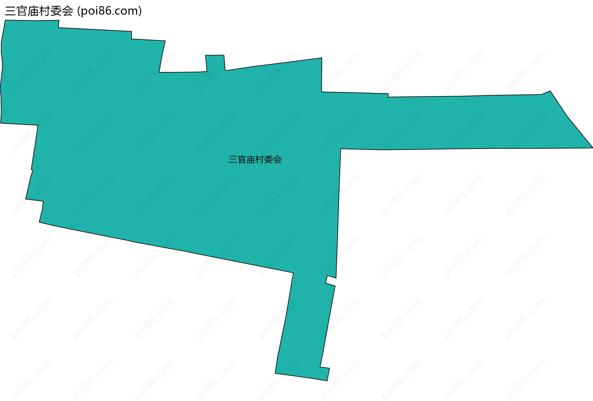三官庙村委会边界地图