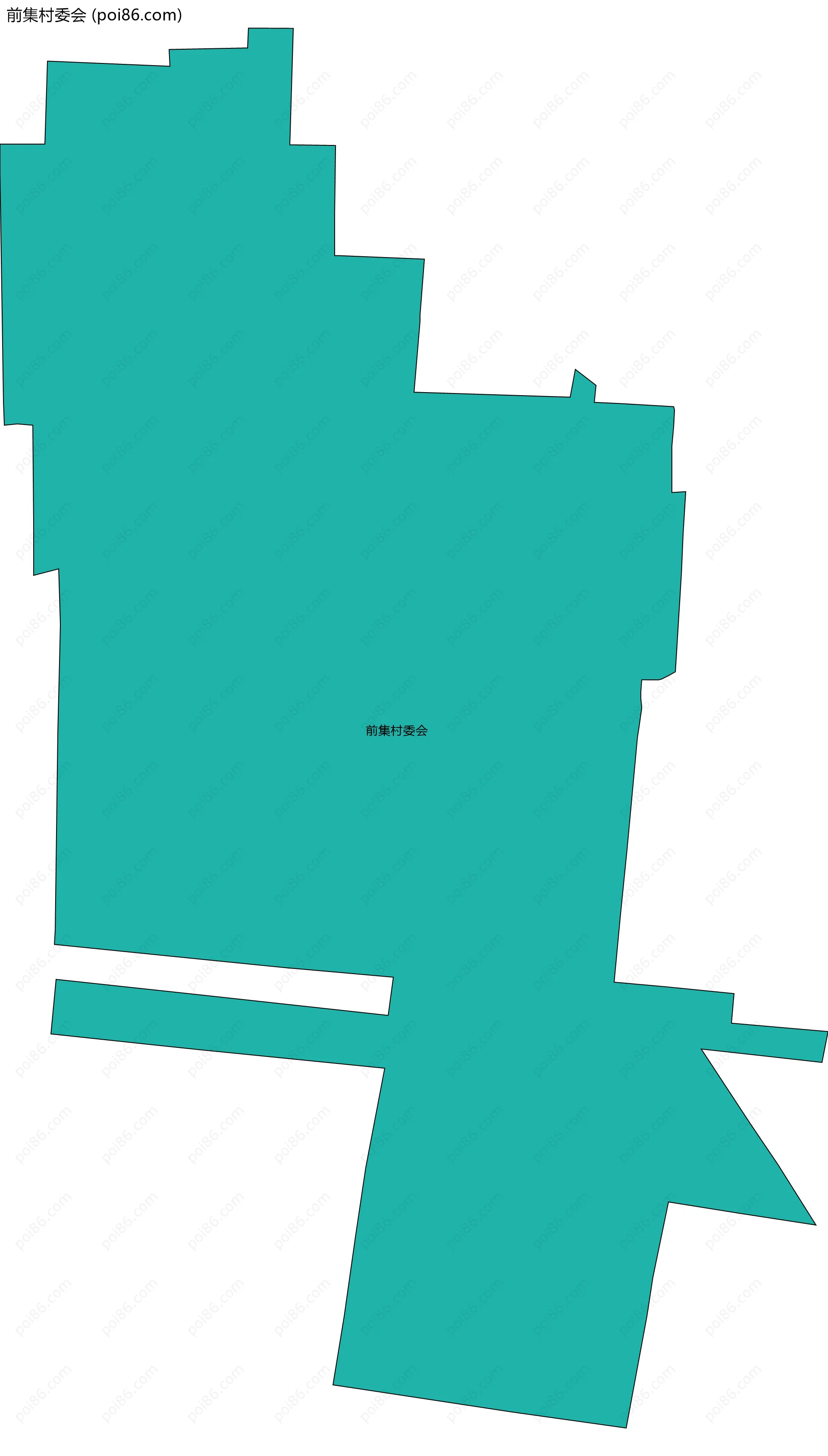 前集村委会边界地图