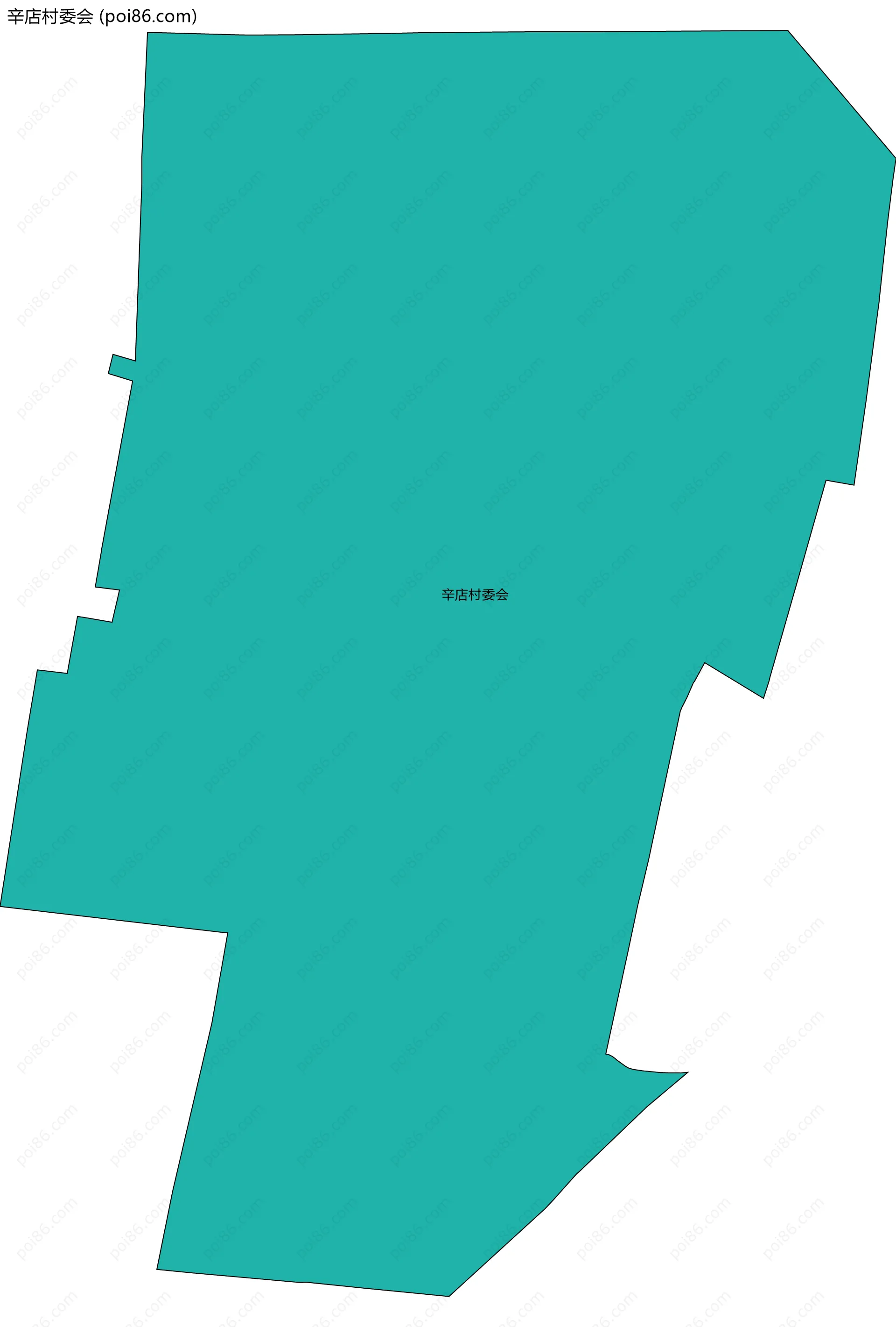 辛店村委会边界地图