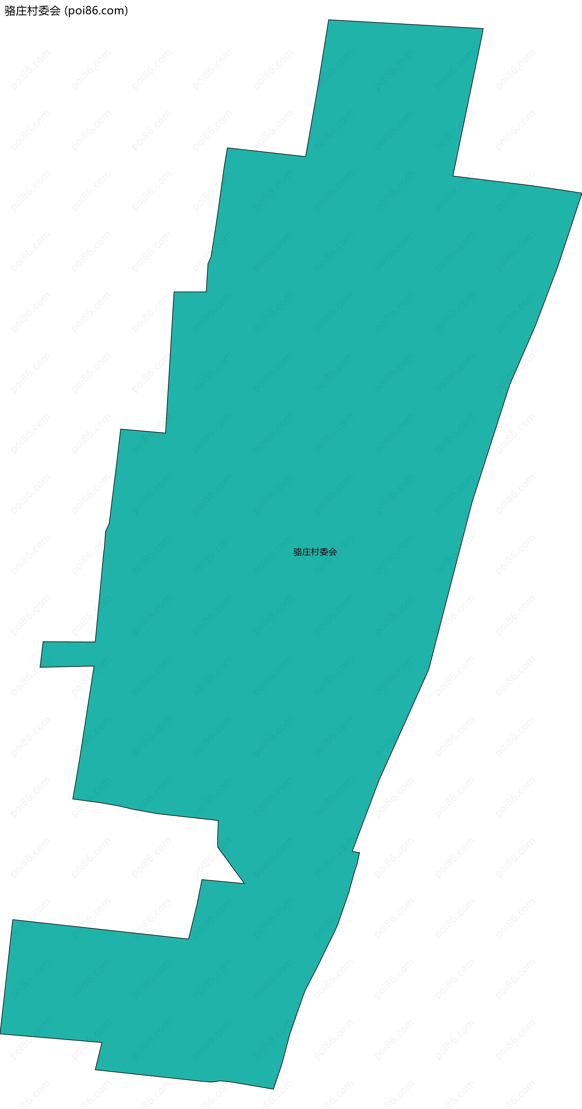 骆庄村委会边界地图