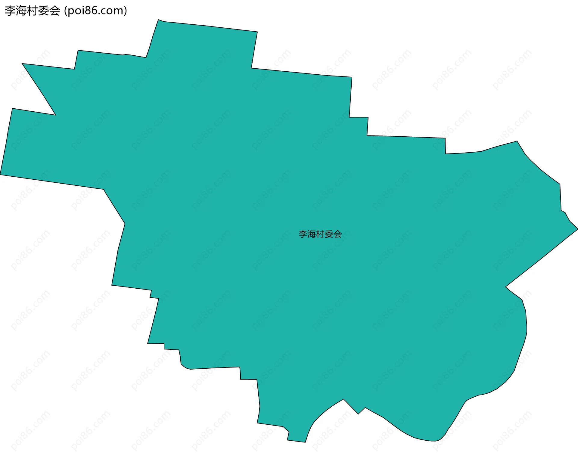 李海村委会边界地图