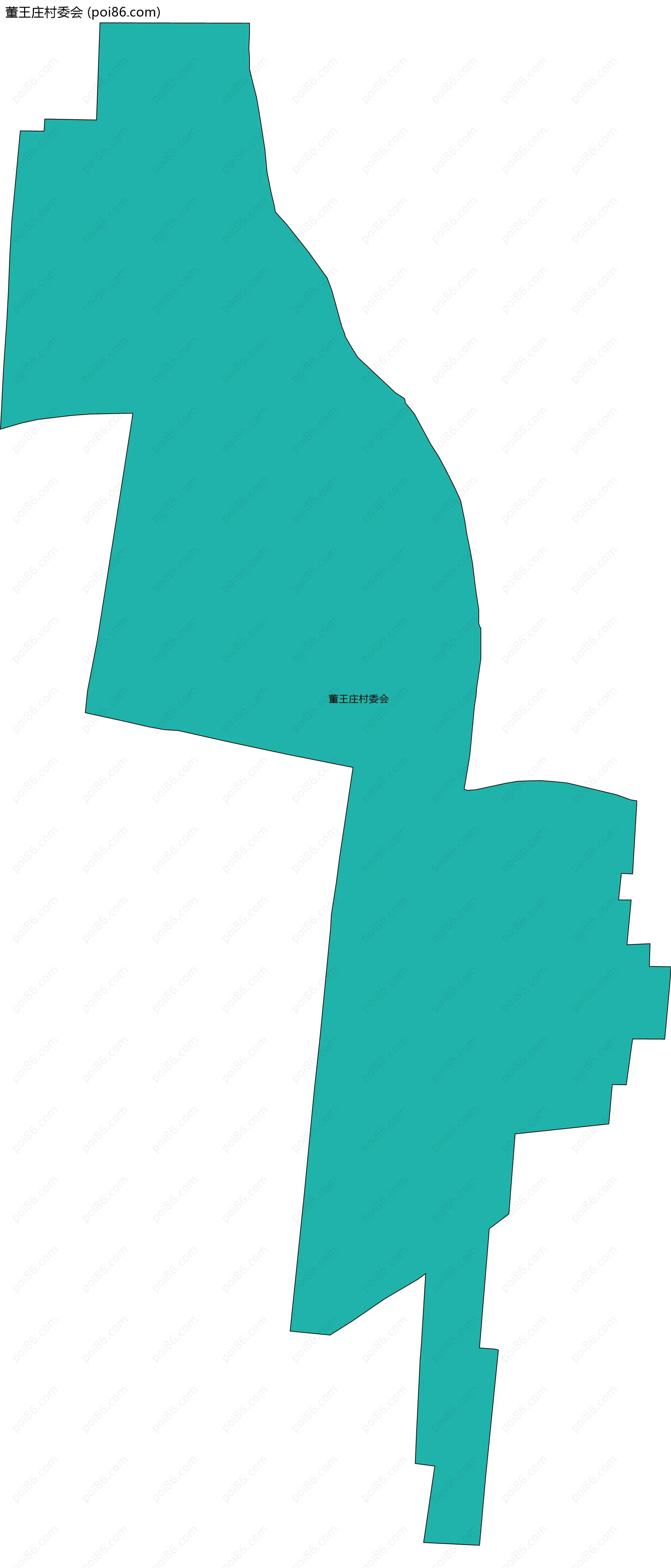 董王庄村委会边界地图