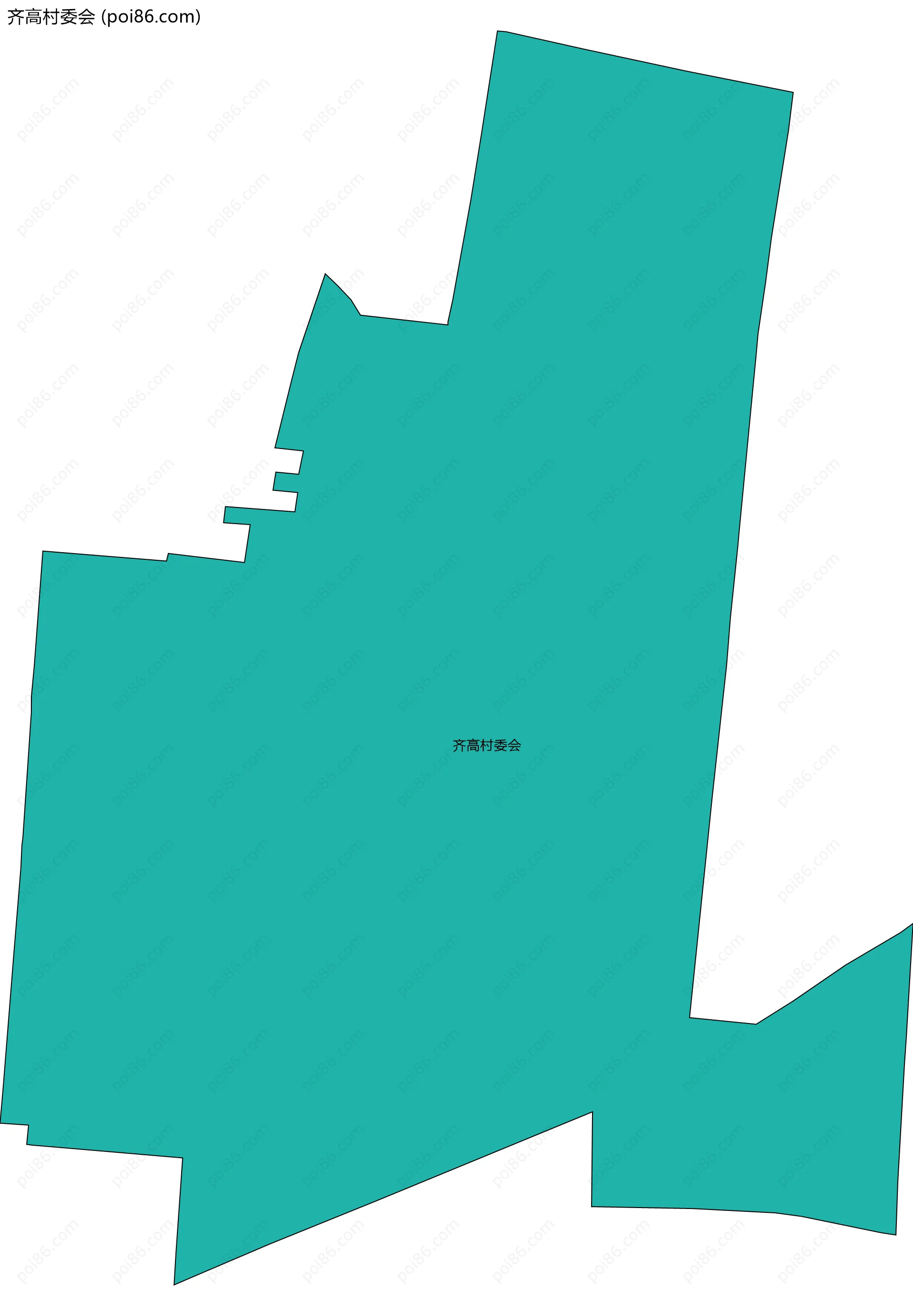 齐高村委会边界地图