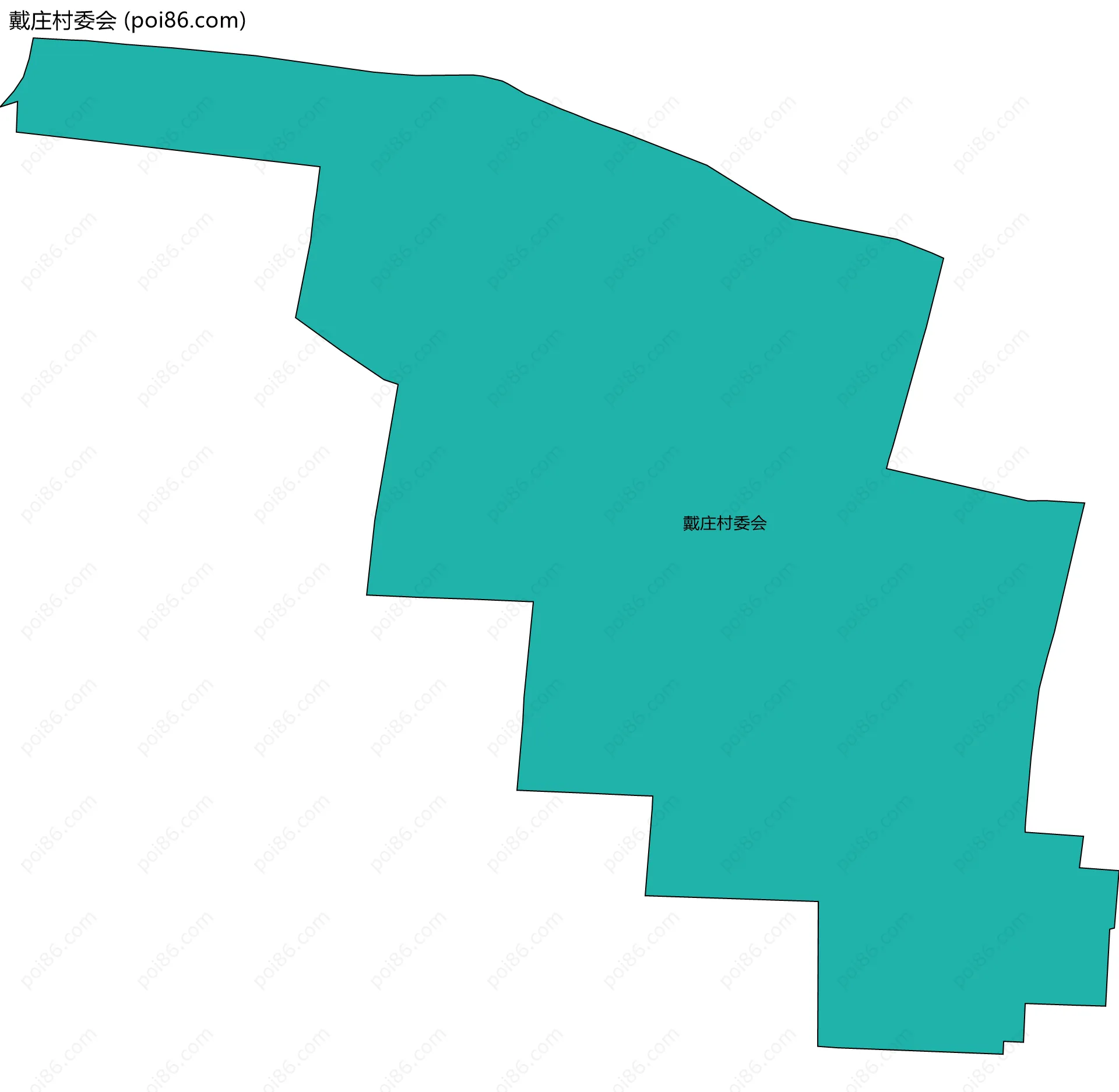 戴庄村委会边界地图