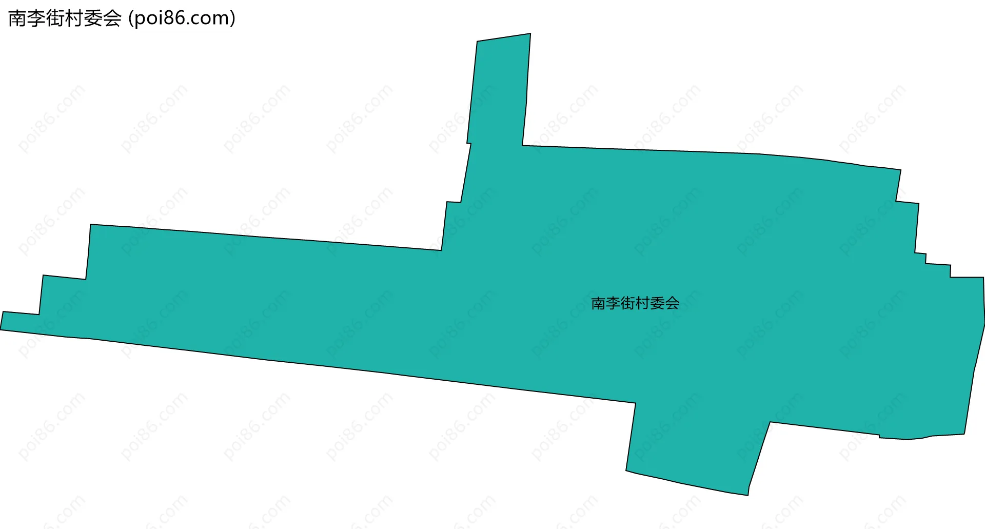 南李街村委会边界地图