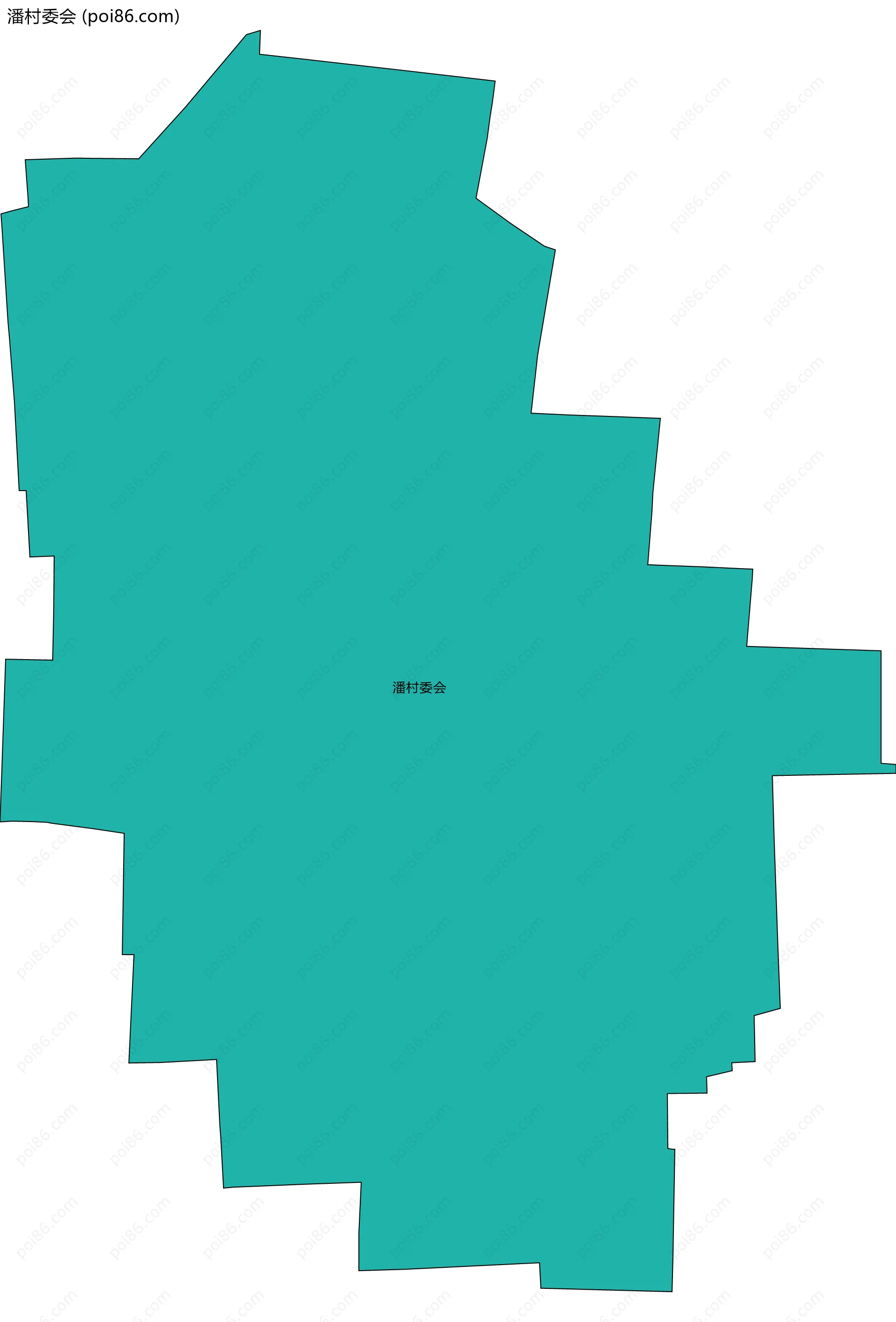 潘村委会边界地图