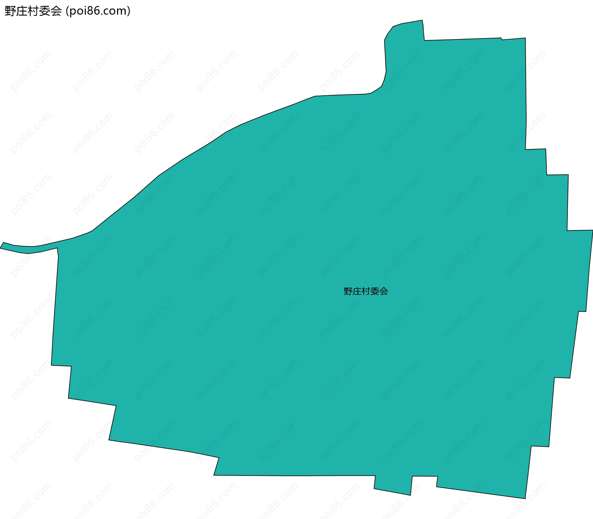 野庄村委会边界地图