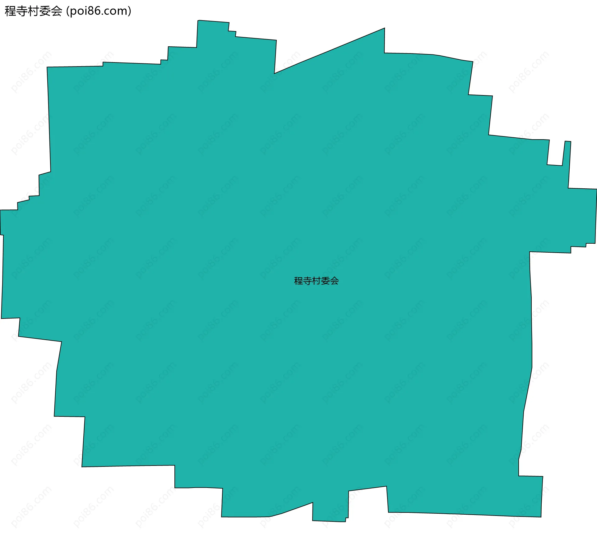 程寺村委会边界地图