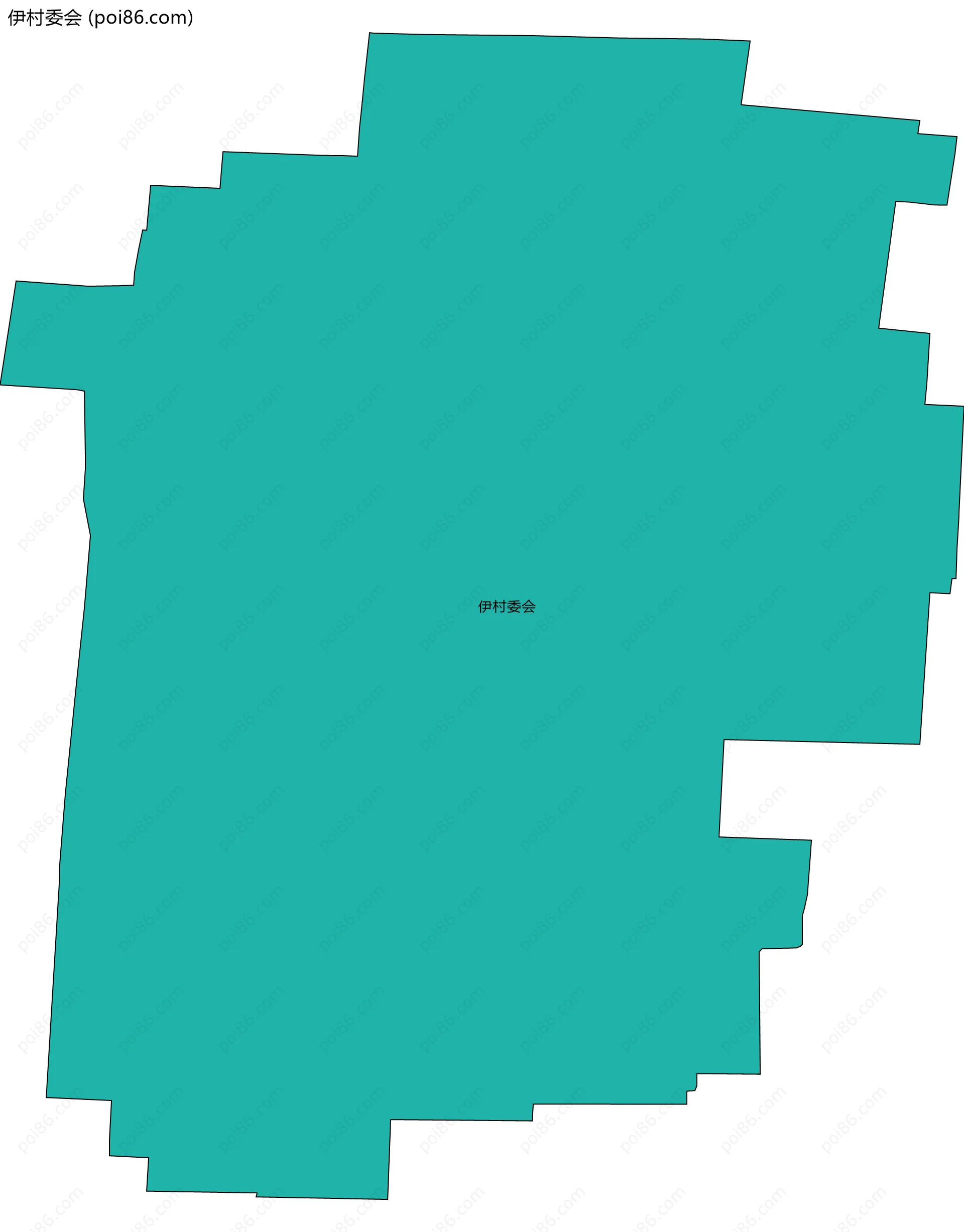 伊村委会边界地图