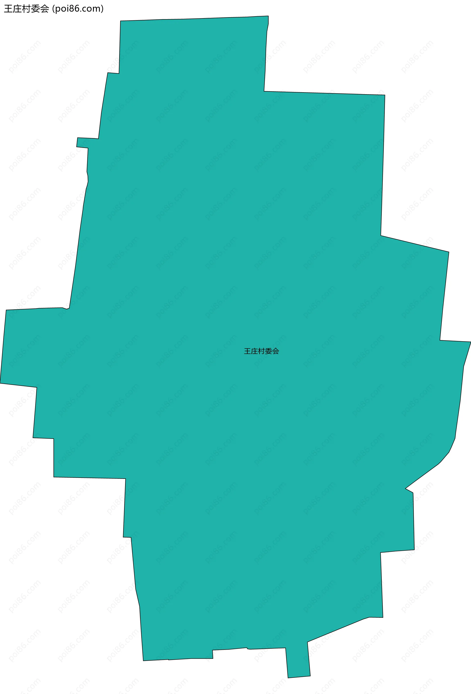 王庄村委会边界地图