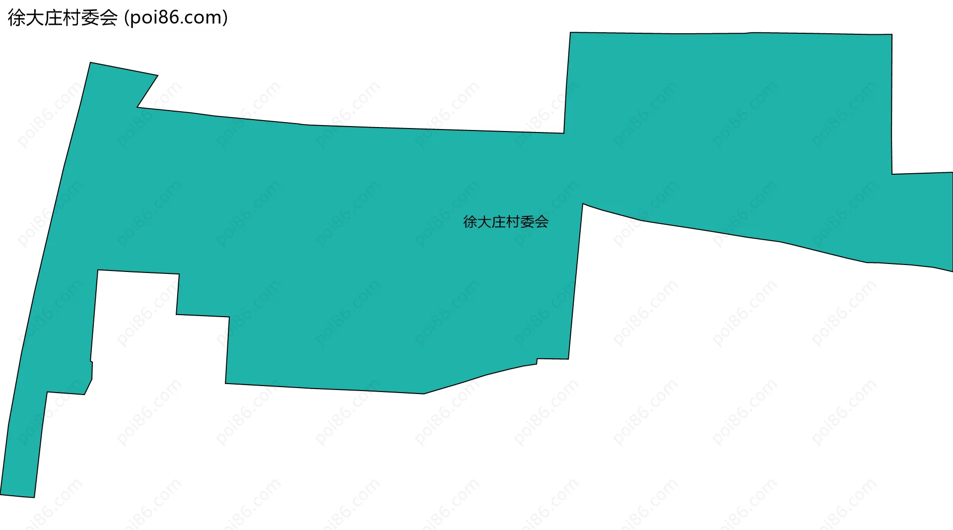 徐大庄村委会边界地图