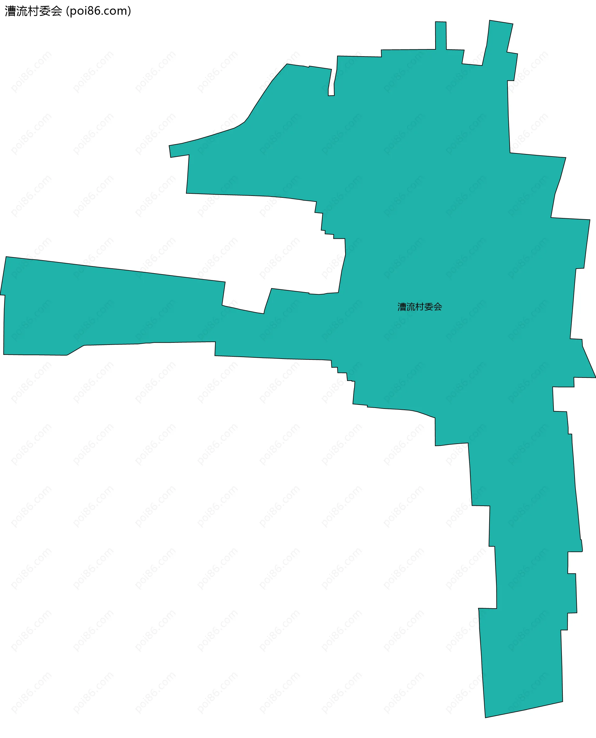 漕流村委会边界地图